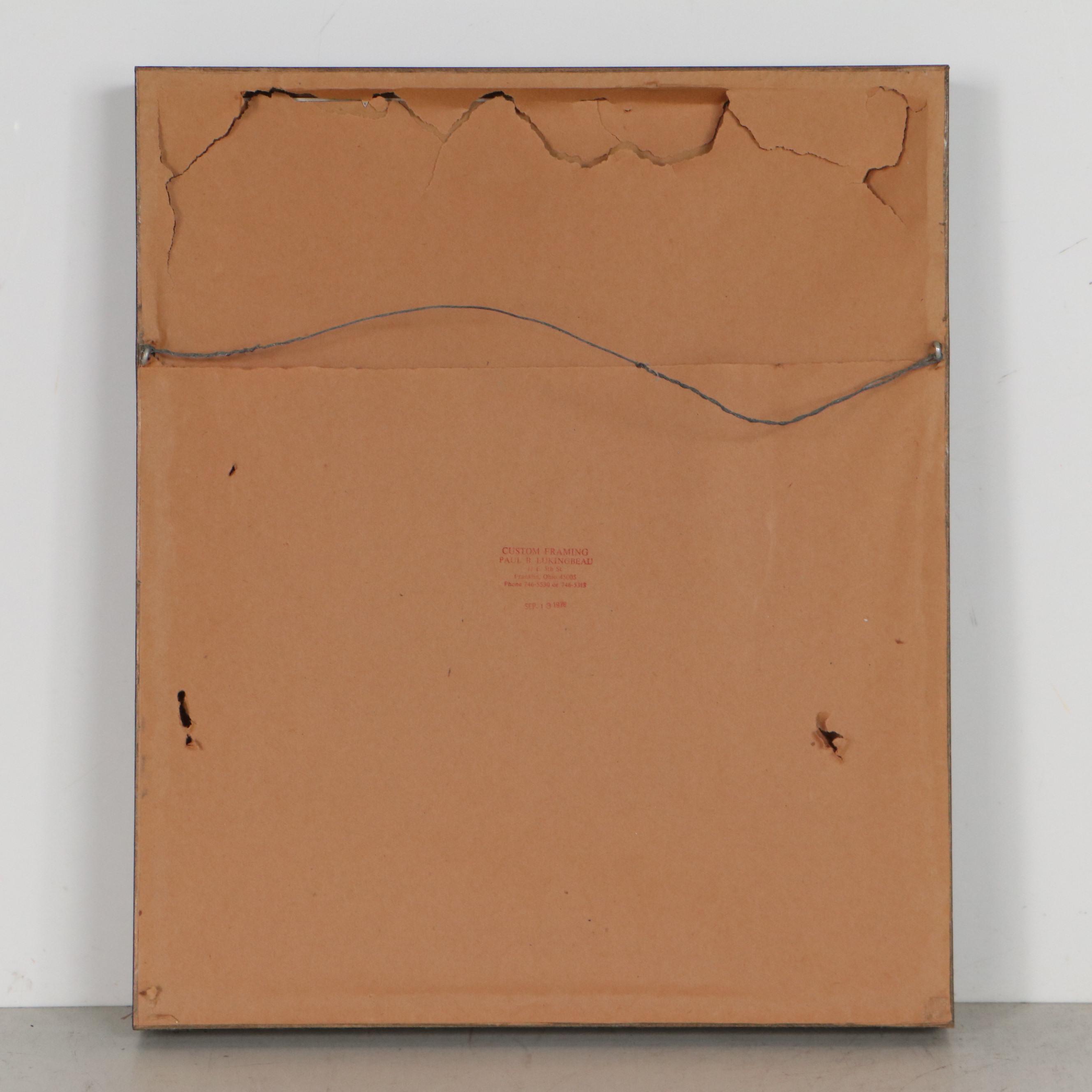 John A. Ruthven Offset Lithograph "Bluebirds"