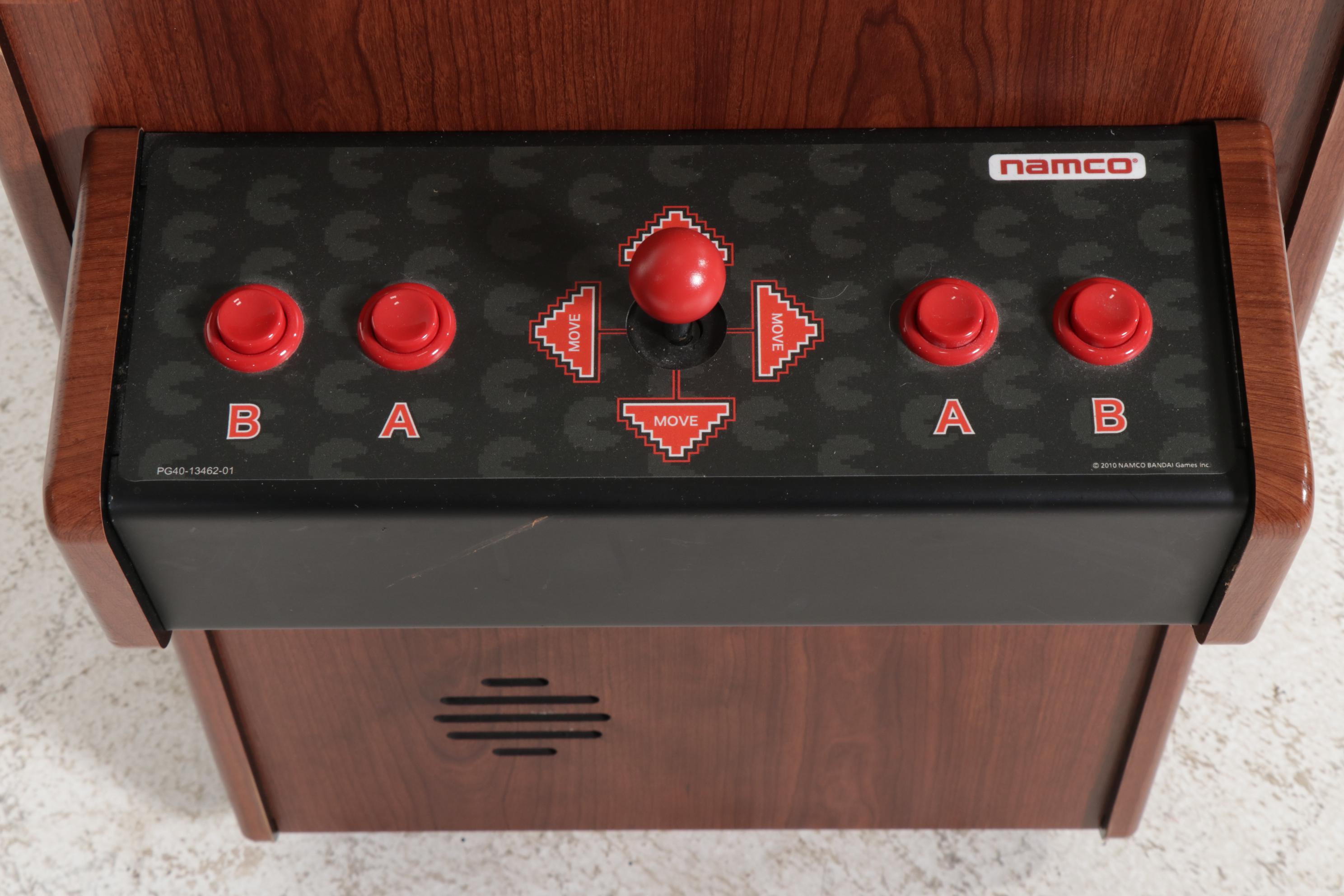 Namco "Pac-Man's Arcade Party" Cocktail Table Arcade Game with Chrome Stools