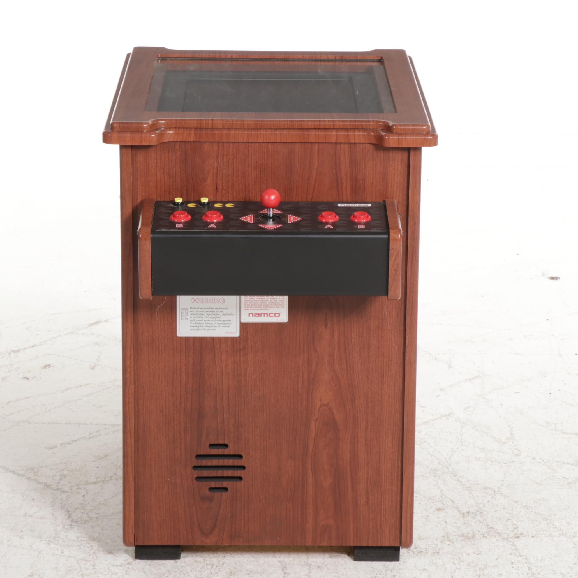 Namco "Pac-Man's Arcade Party" Cocktail Table Arcade Game with Chrome Stools