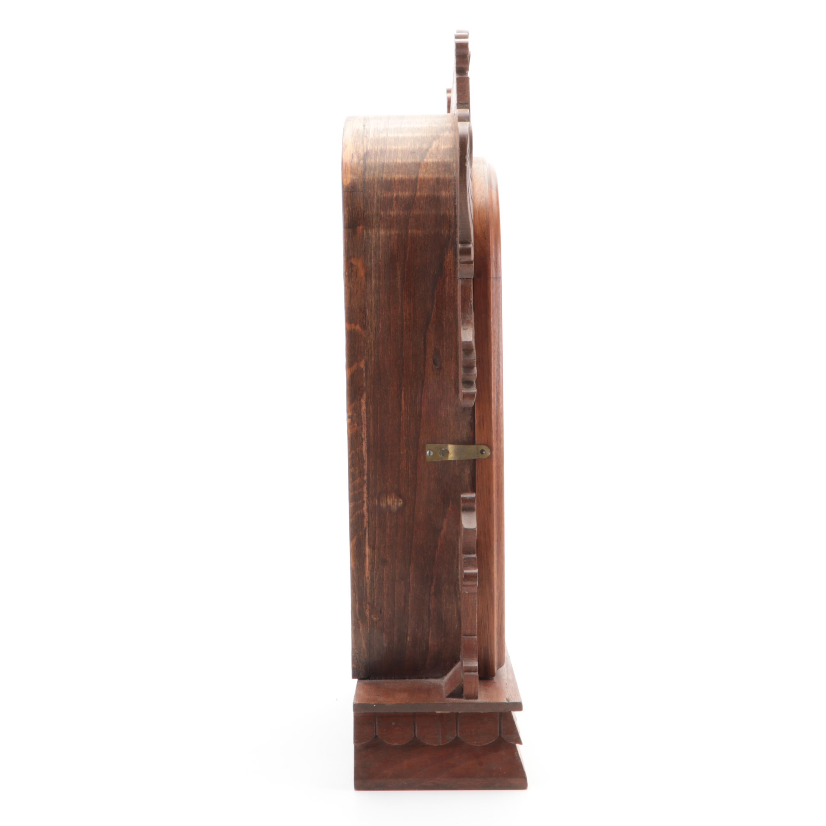 Seth Thomas Clock Co. Pressed Walnut Gingerbread Clock, Late 19th/ Early 20th C.