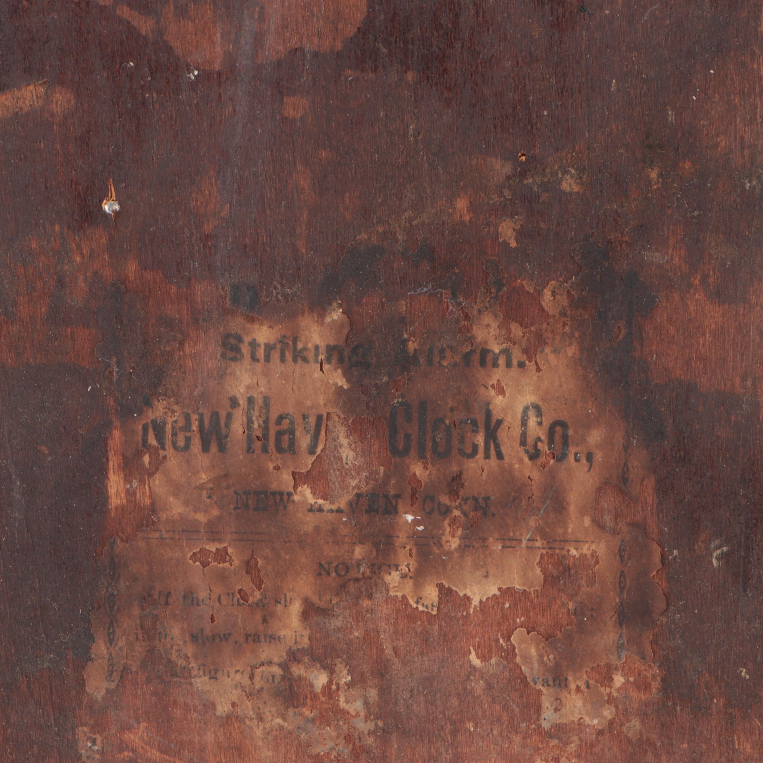 Seth Thomas Clock Co. Pressed Walnut Gingerbread Clock, Late 19th/ Early 20th C.