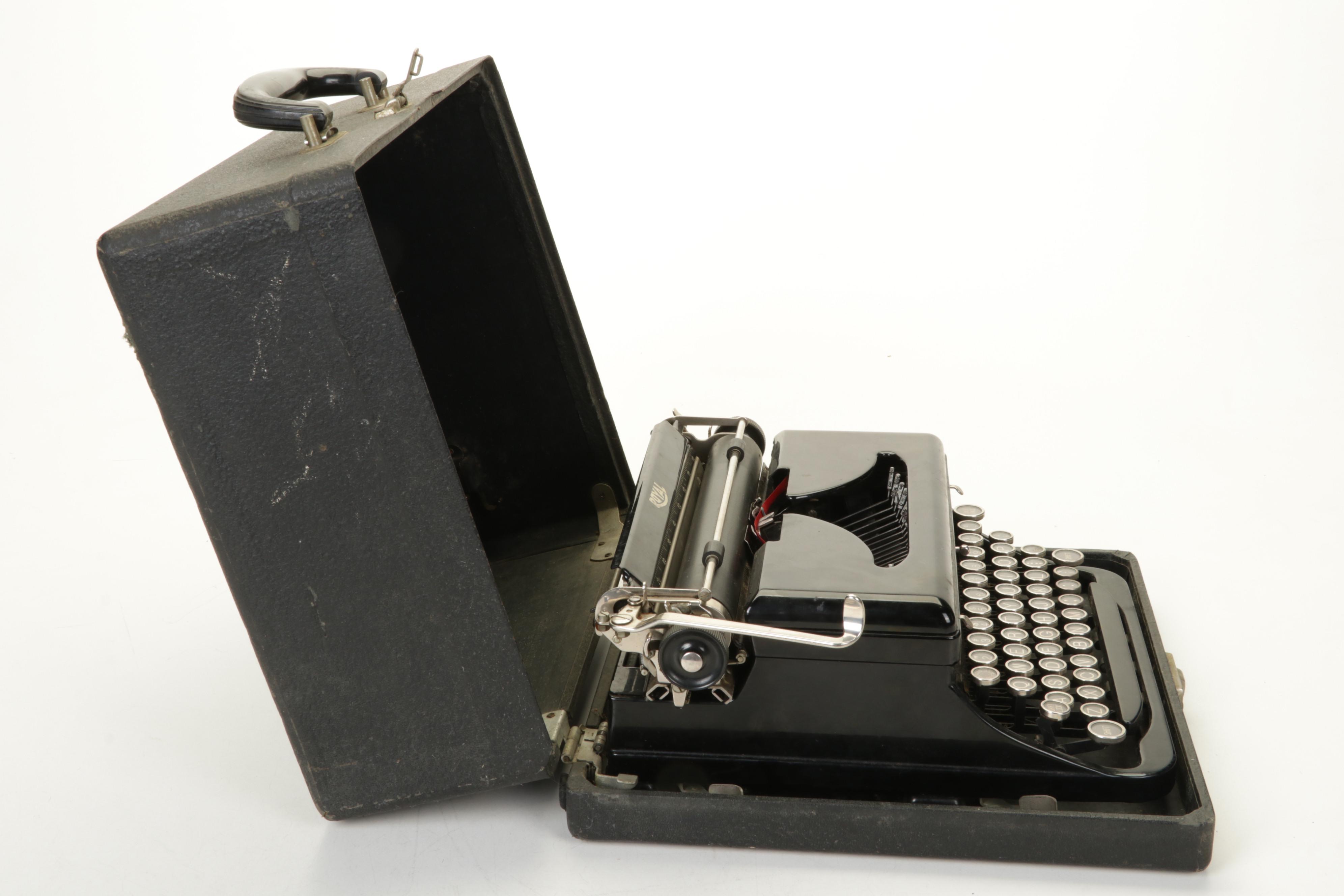 Royal Typewriter with Touch Control Case, Circa 1935
