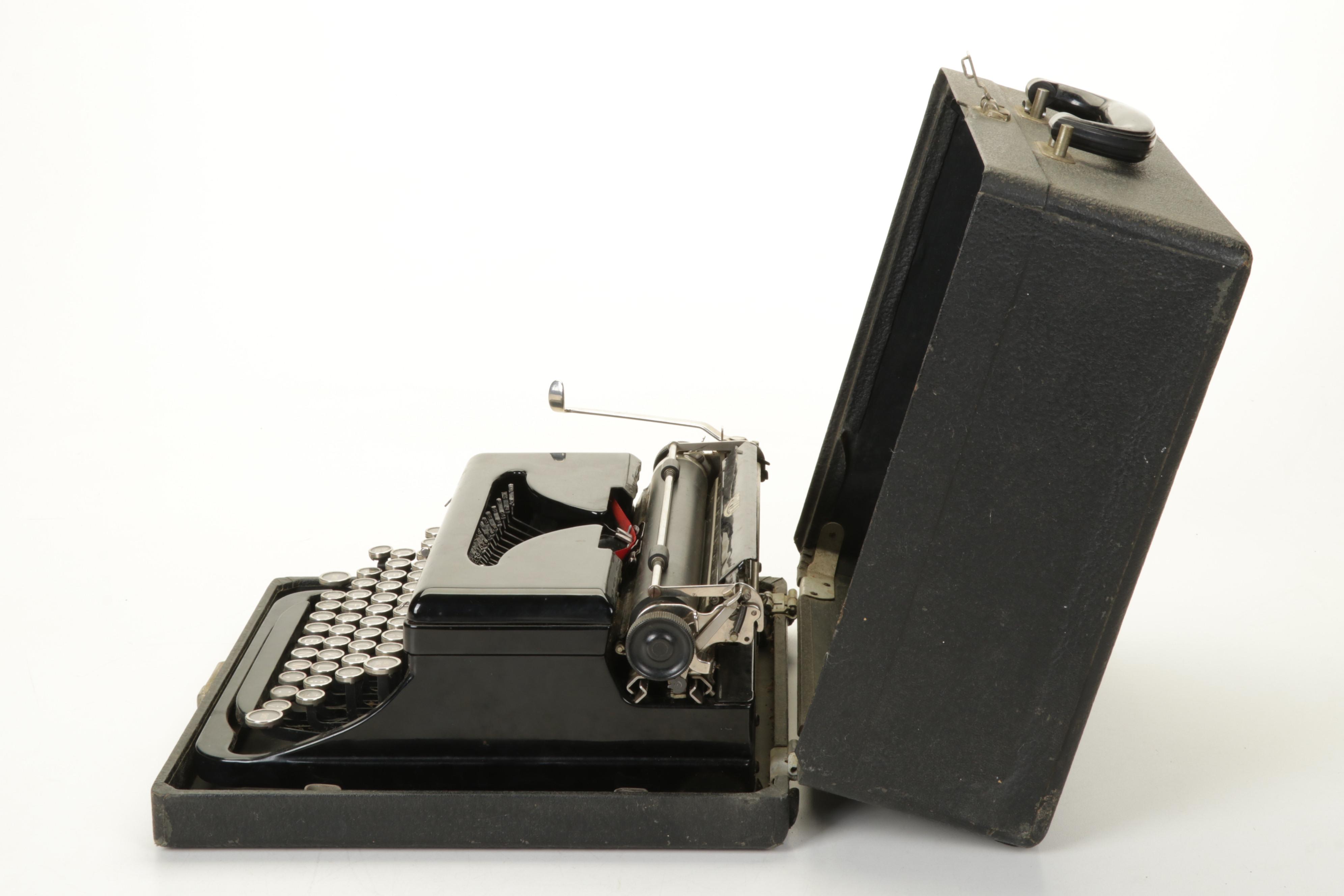 Royal Typewriter with Touch Control Case, Circa 1935