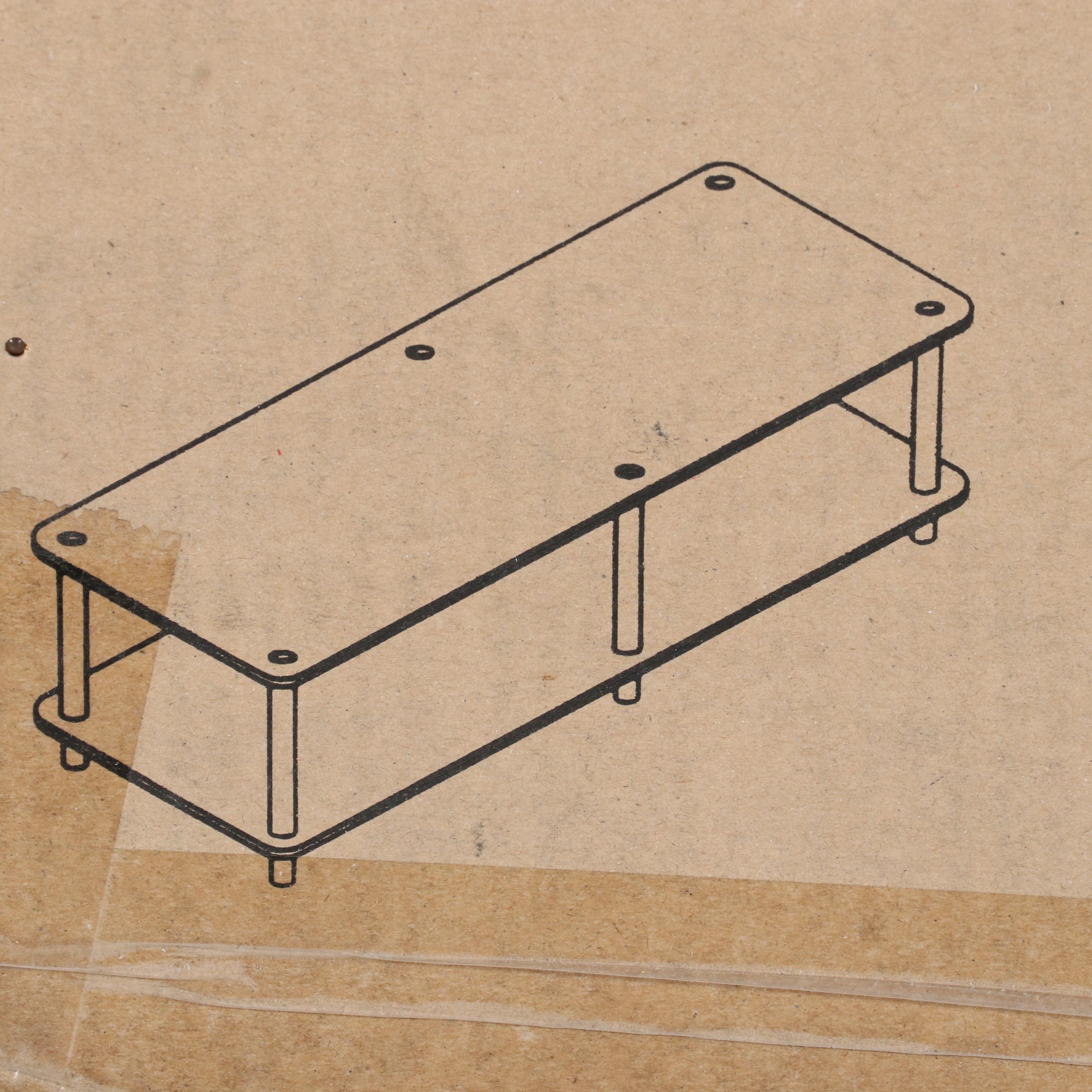 Convenience Concepts Single Tier Swivel TV Riser and Furinno TV Stand