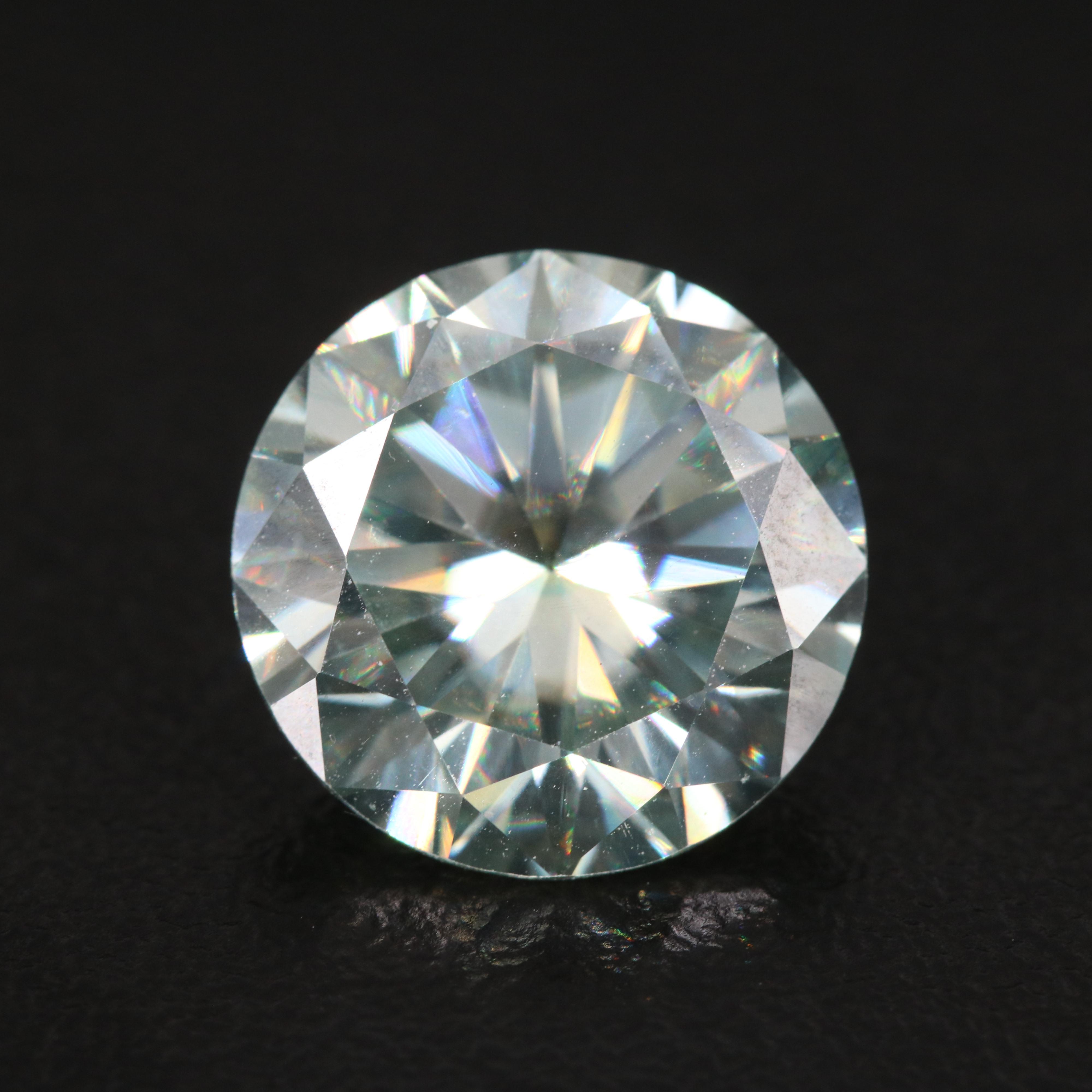 Loose Round Faceted Moissanite