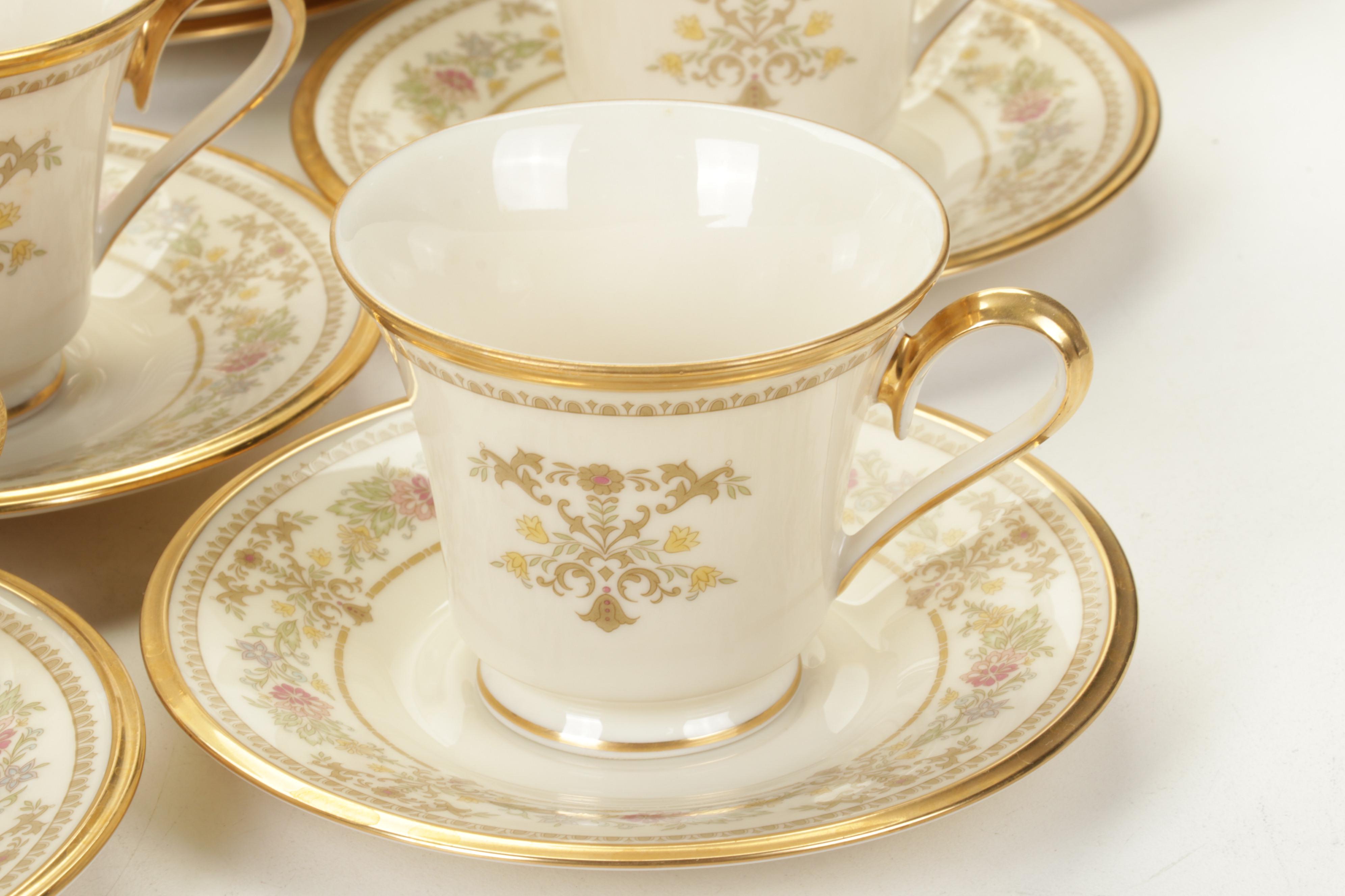 Lenox "Castle Garden" Bone China Dinnerware, Late 20th Century