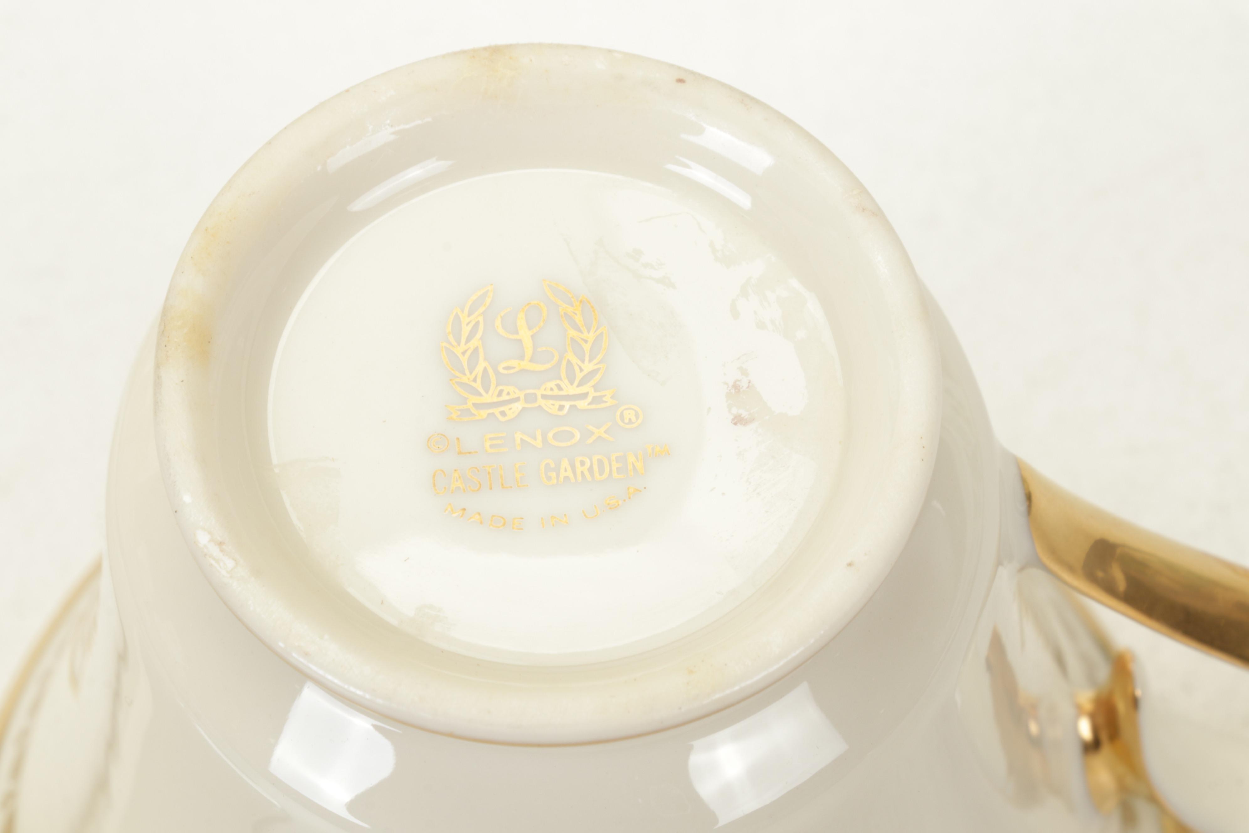 Lenox "Castle Garden" Bone China Dinnerware, Late 20th Century