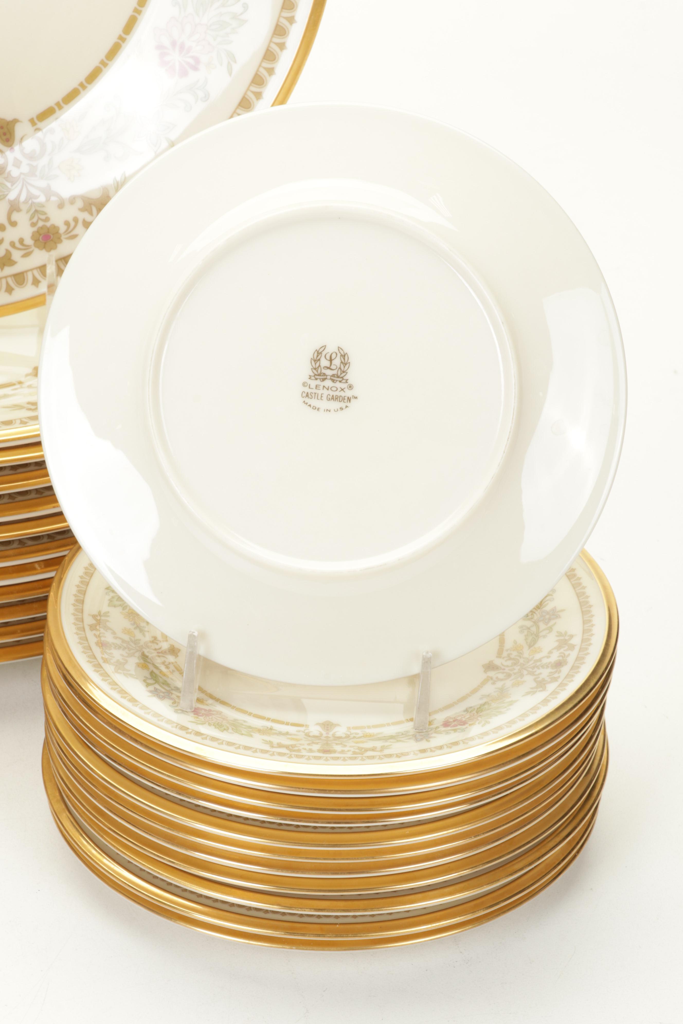 Lenox "Castle Garden" Bone China Dinnerware, Late 20th Century