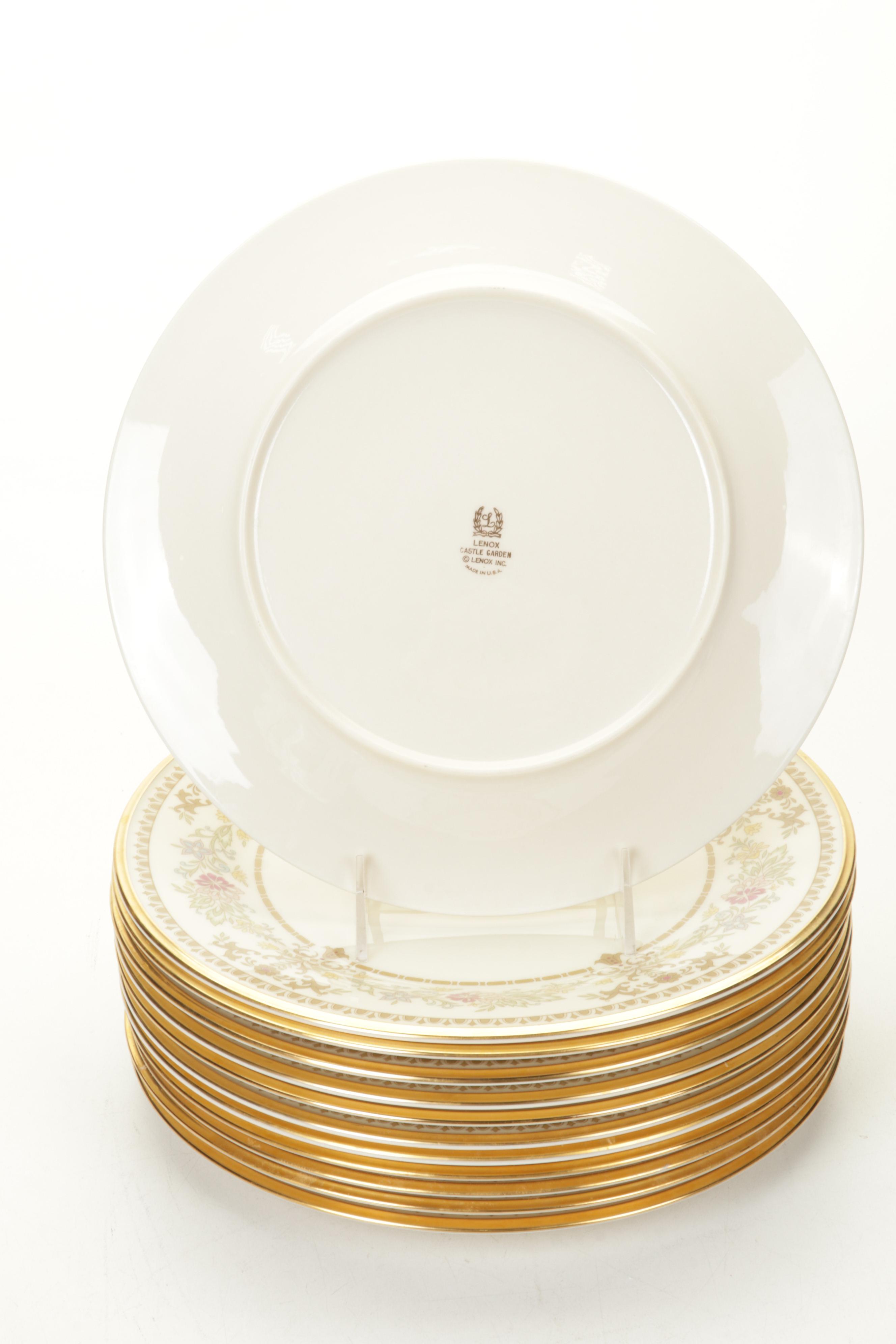 Lenox "Castle Garden" Bone China Dinnerware, Late 20th Century