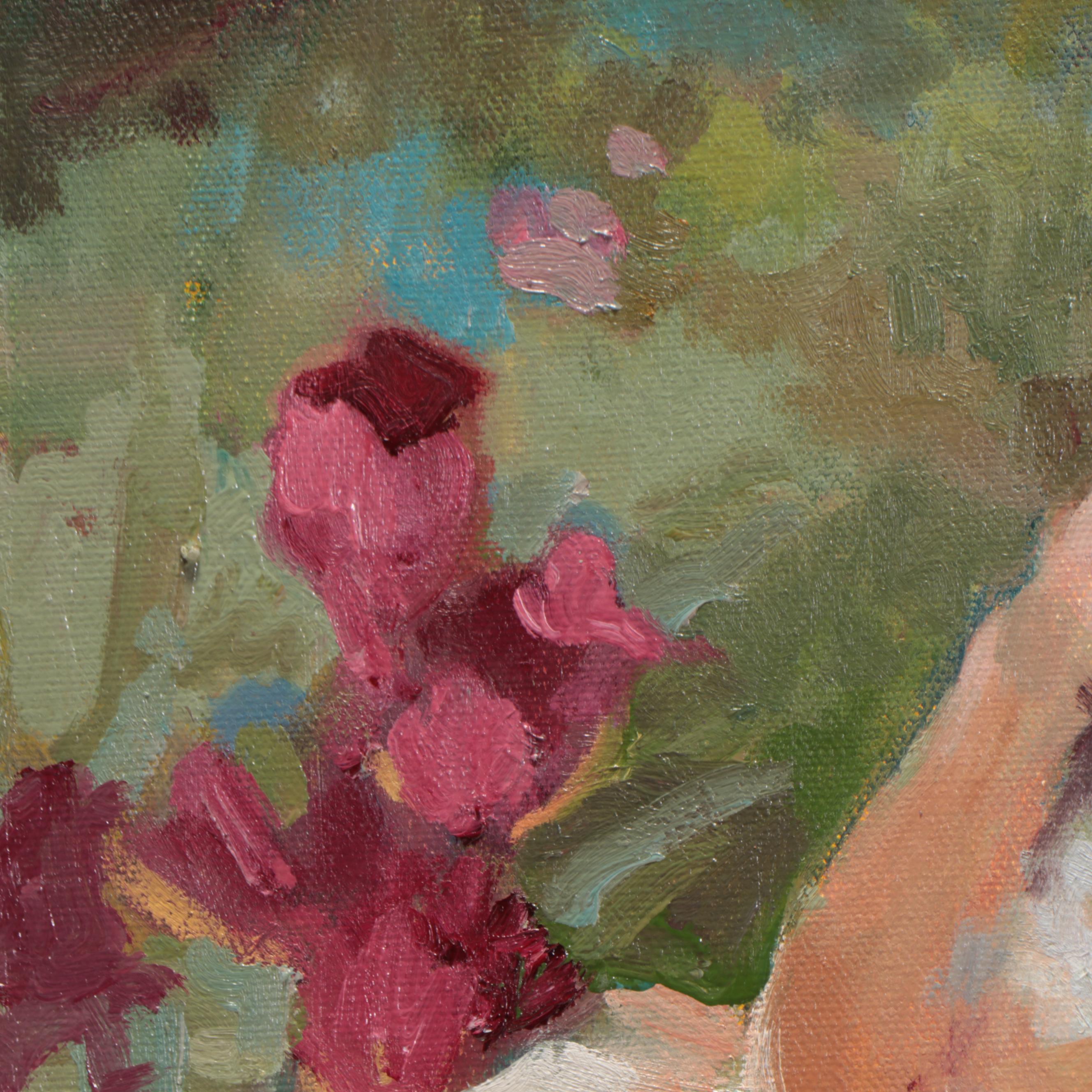 Sally Rosenbaum Portrait Oil Painting of Young Girl