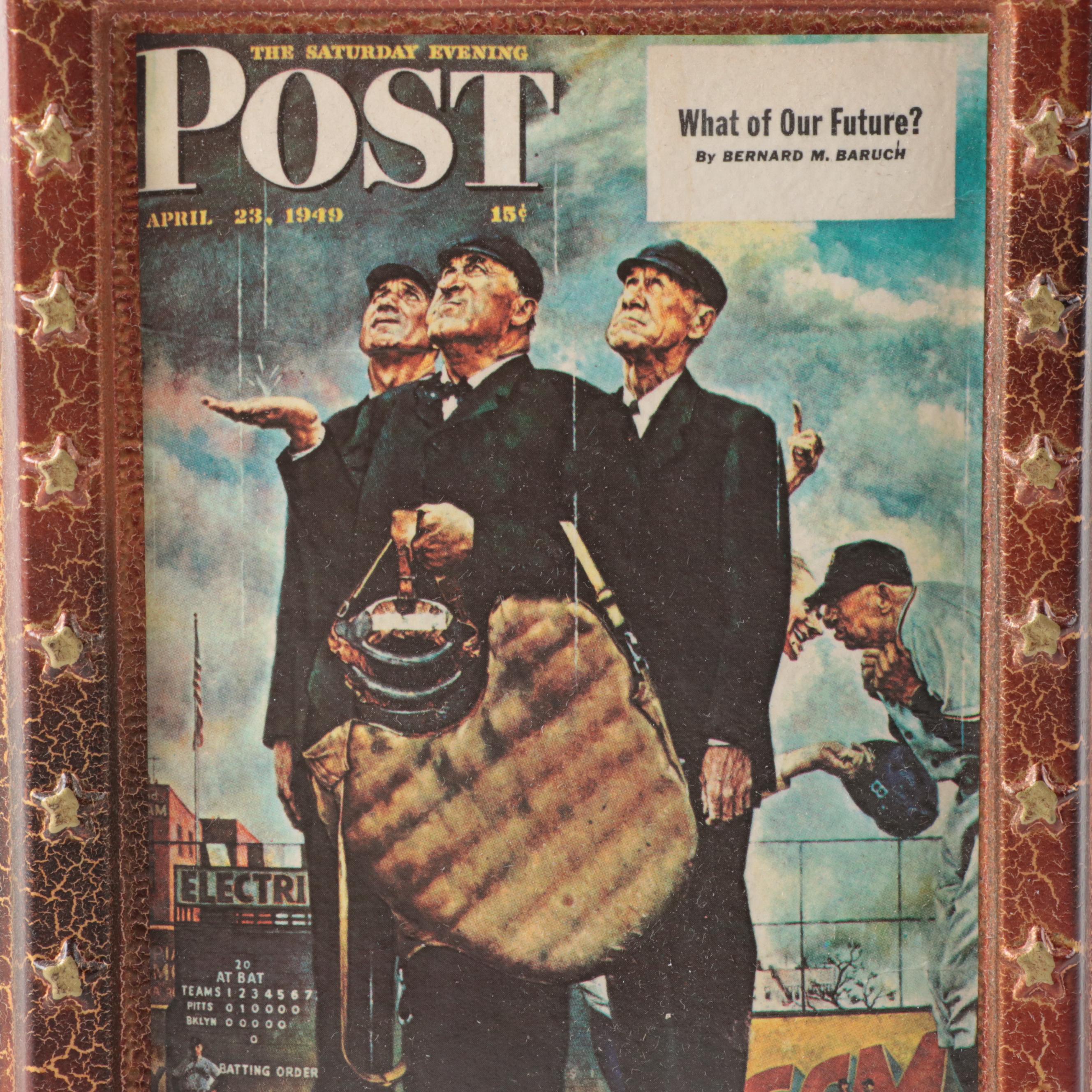 1976 Jim Beam's Bicentennial Bourbon Rockwell Saturday Evening Post Decanter