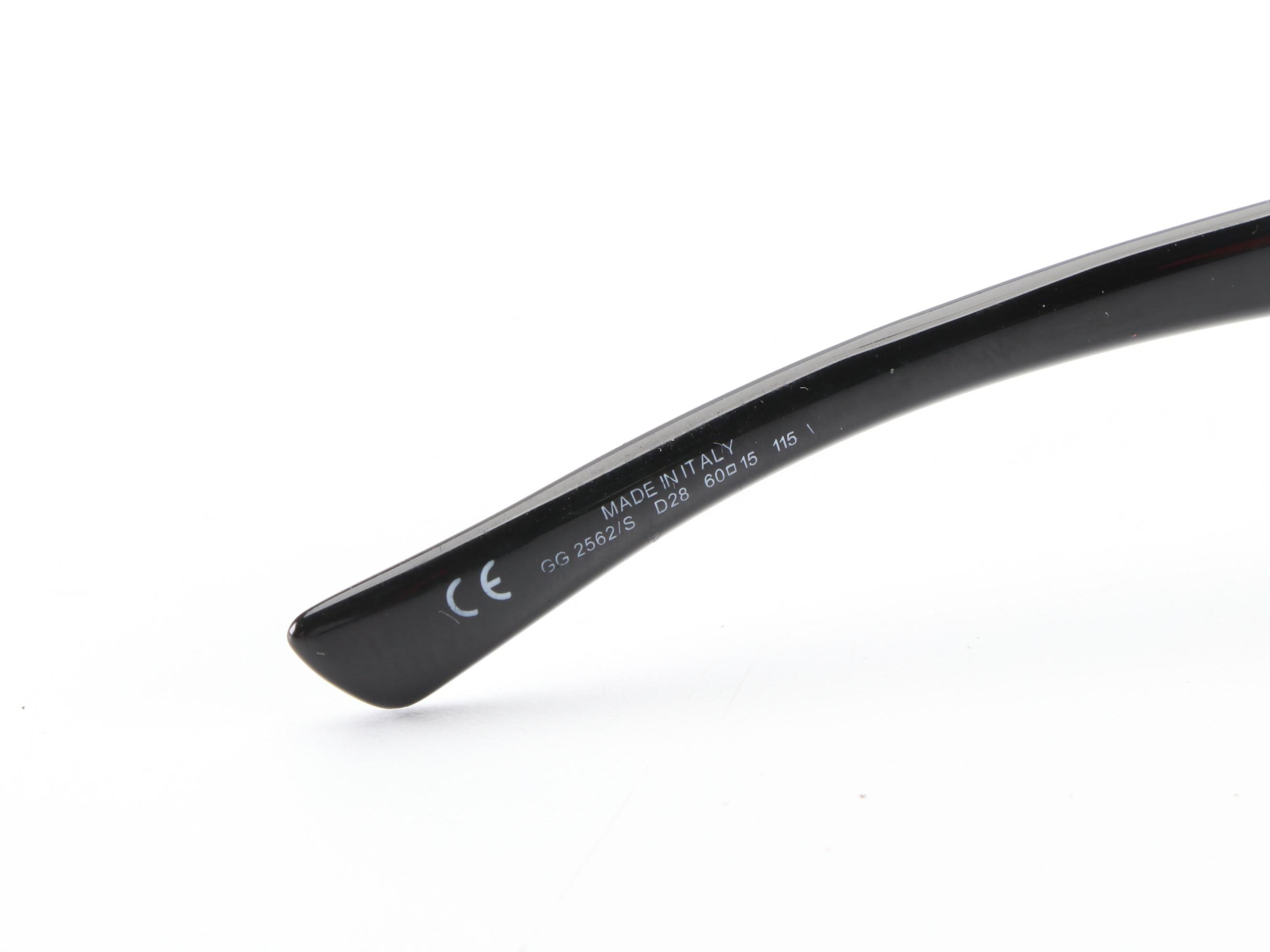 Gucci GG2562/S Rectangular Horsebit Sunglasses