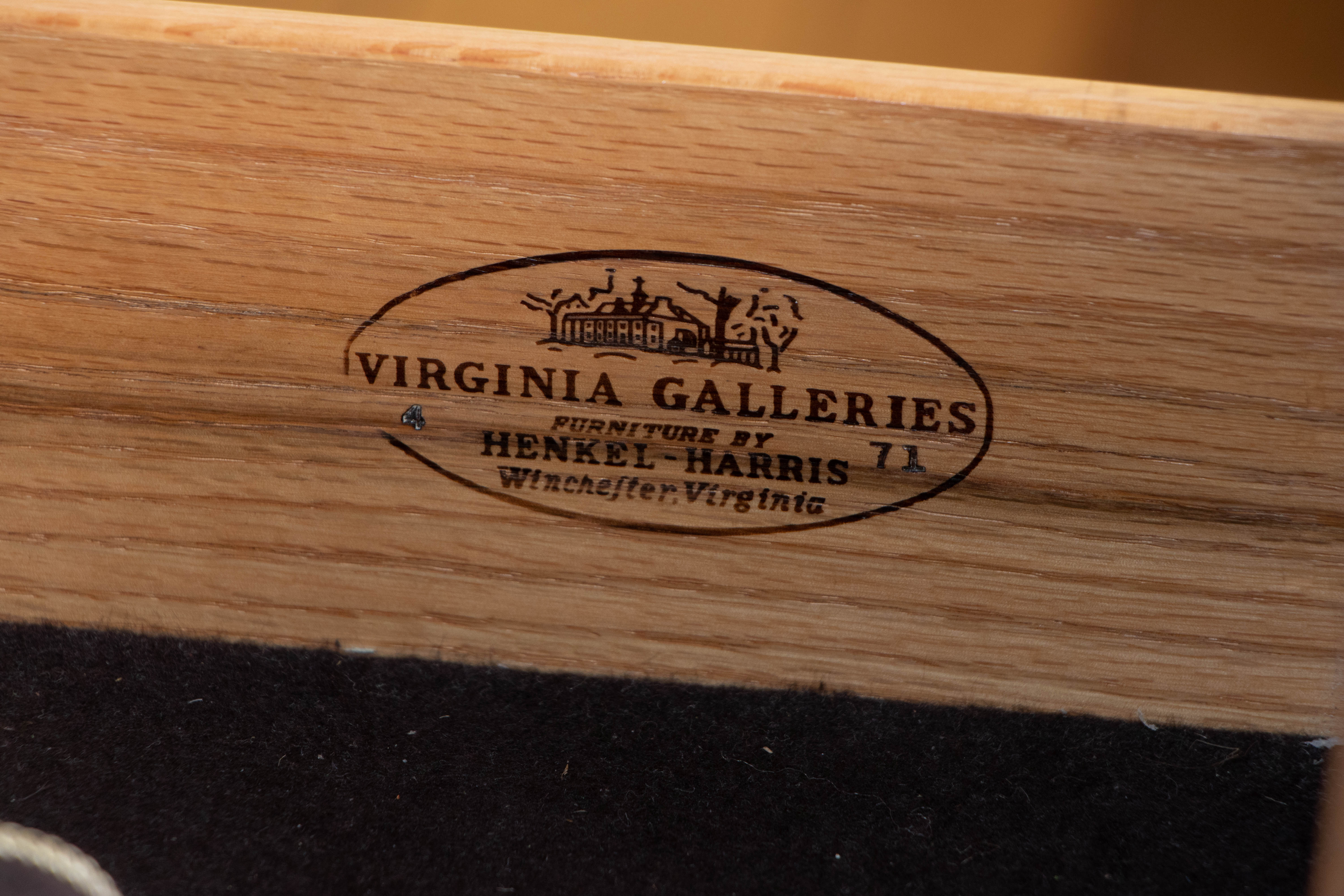 Virginia Galleries by Henkel-Harris Mahogany Breakfront China Cabinet