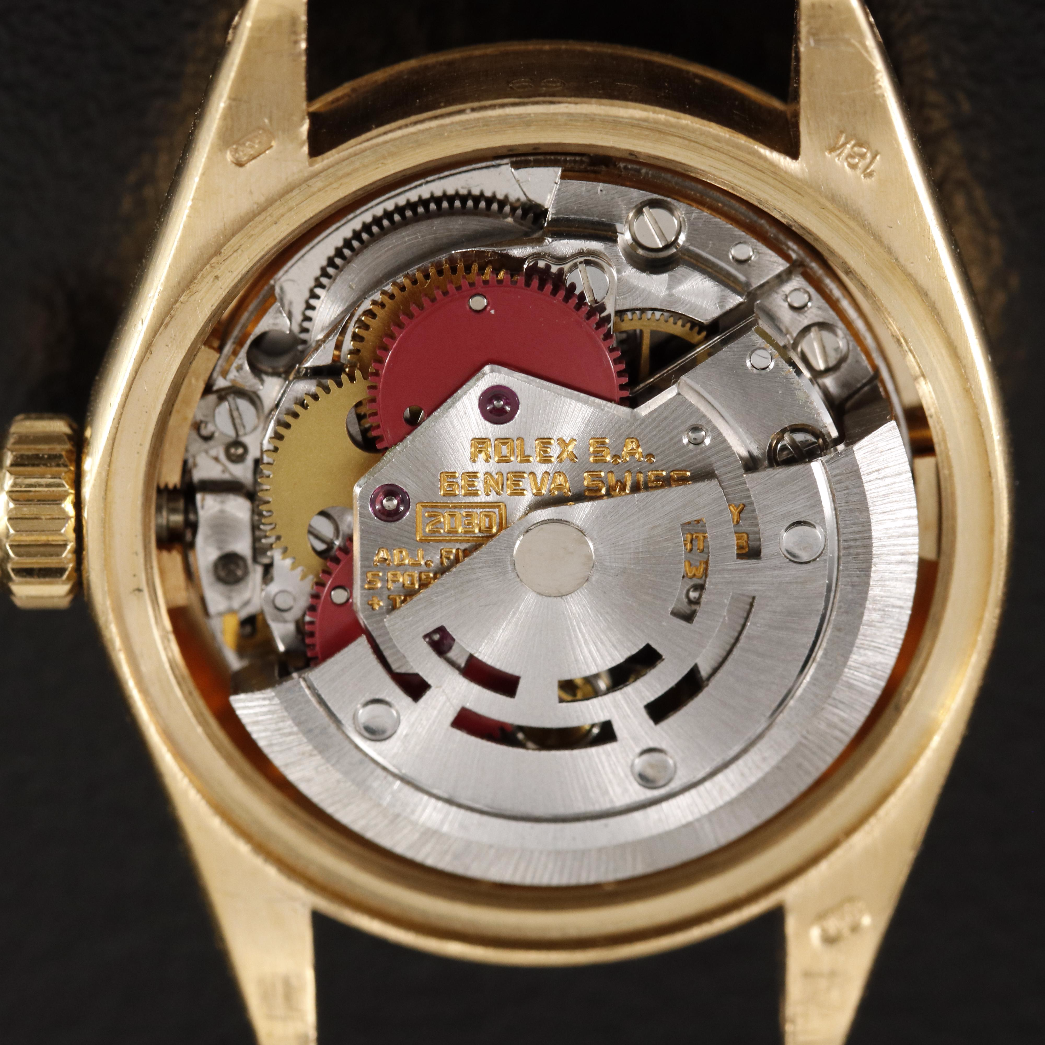 1979 Rolex Datejust 18K Gold Mother-of-Pearl and Diamond Dial Watch