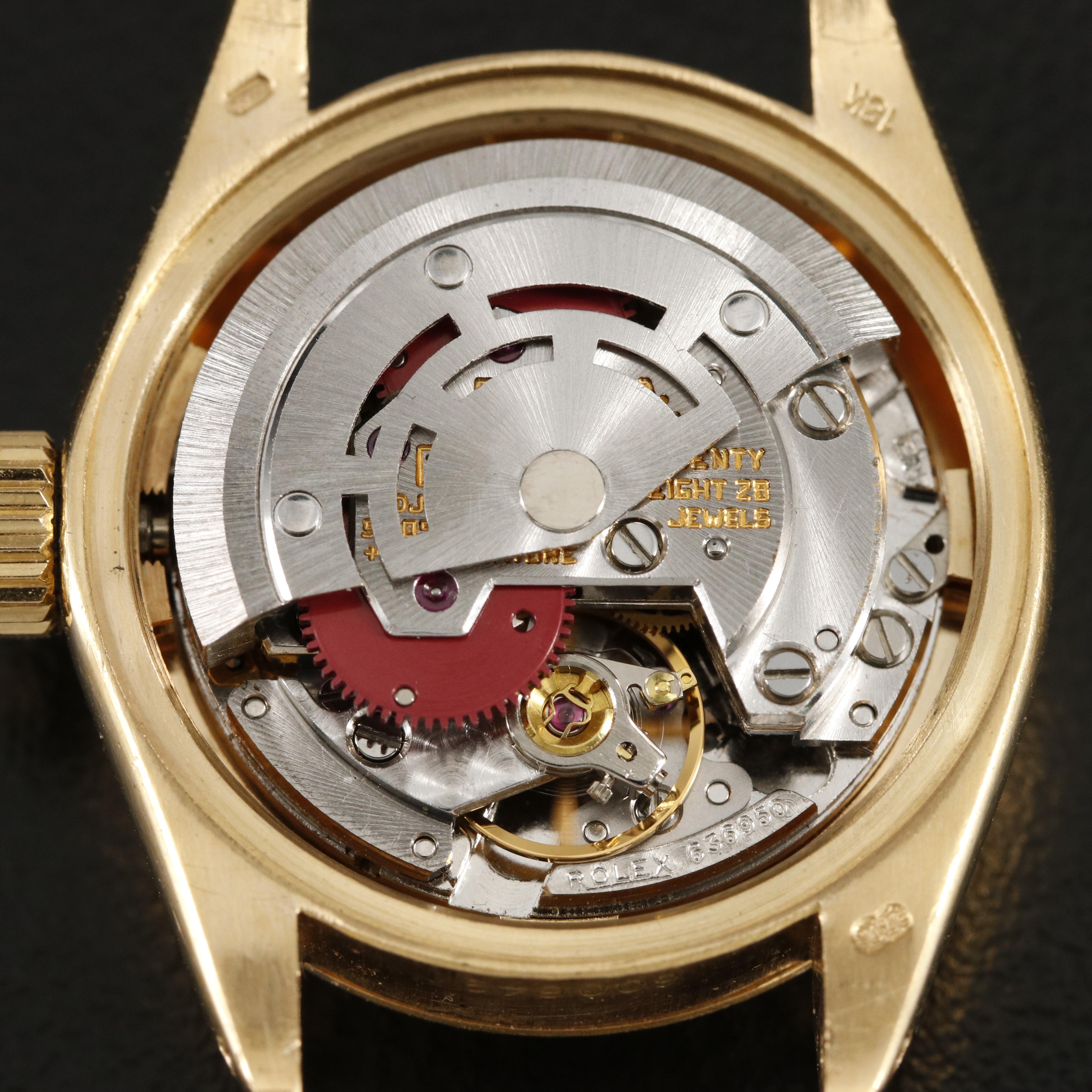 1979 Rolex Datejust 18K Gold Mother-of-Pearl and Diamond Dial Watch