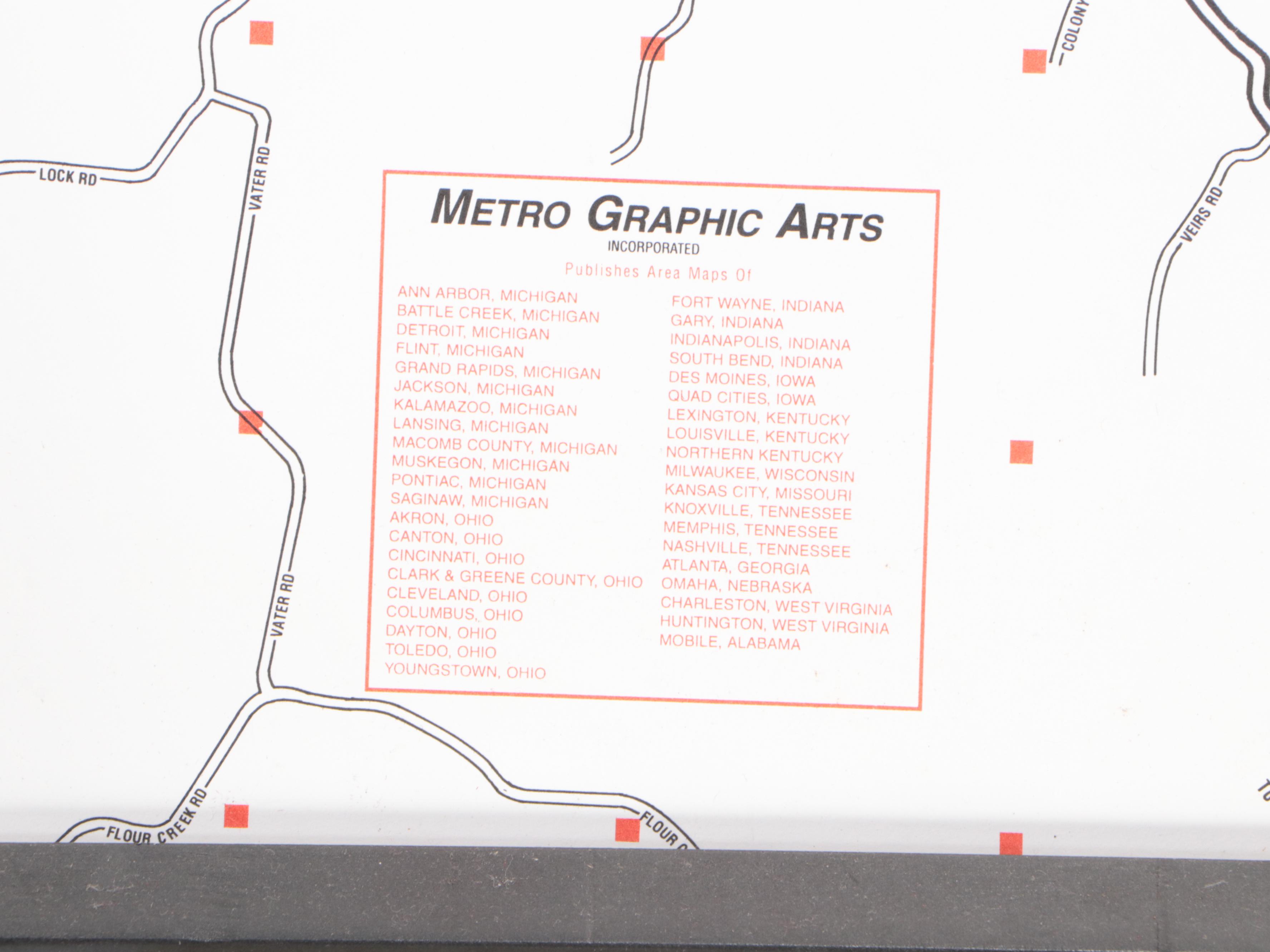 Metro Graphic Arts Map of Northern Kentucky