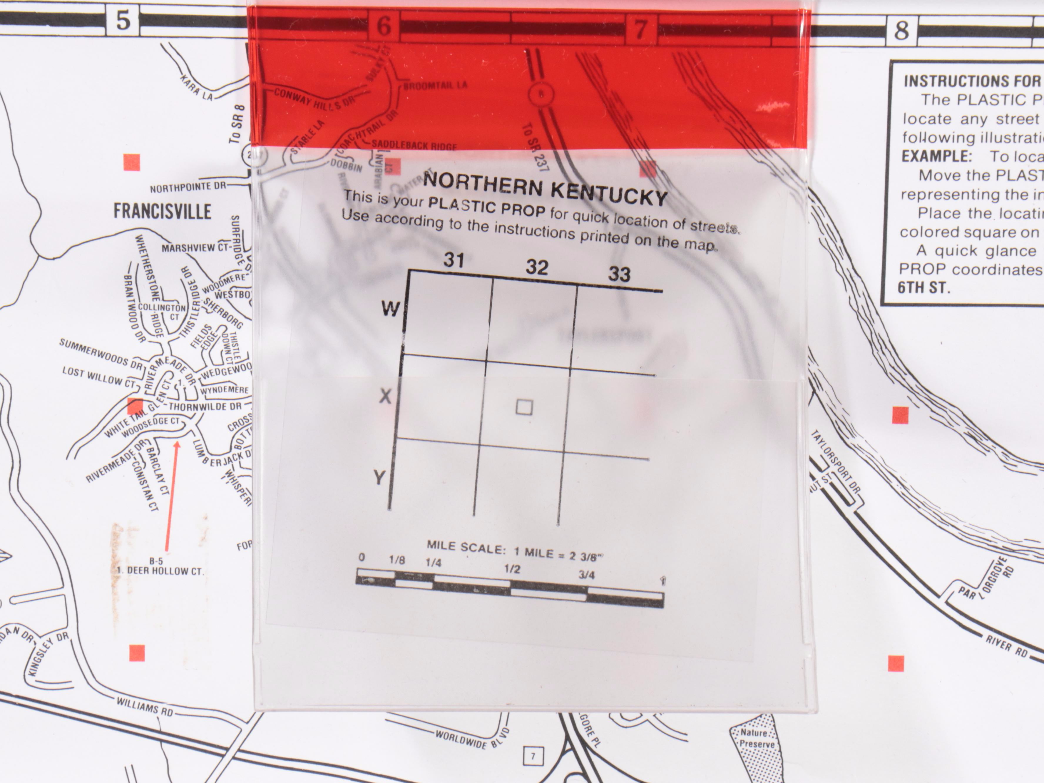 Metro Graphic Arts Map of Northern Kentucky