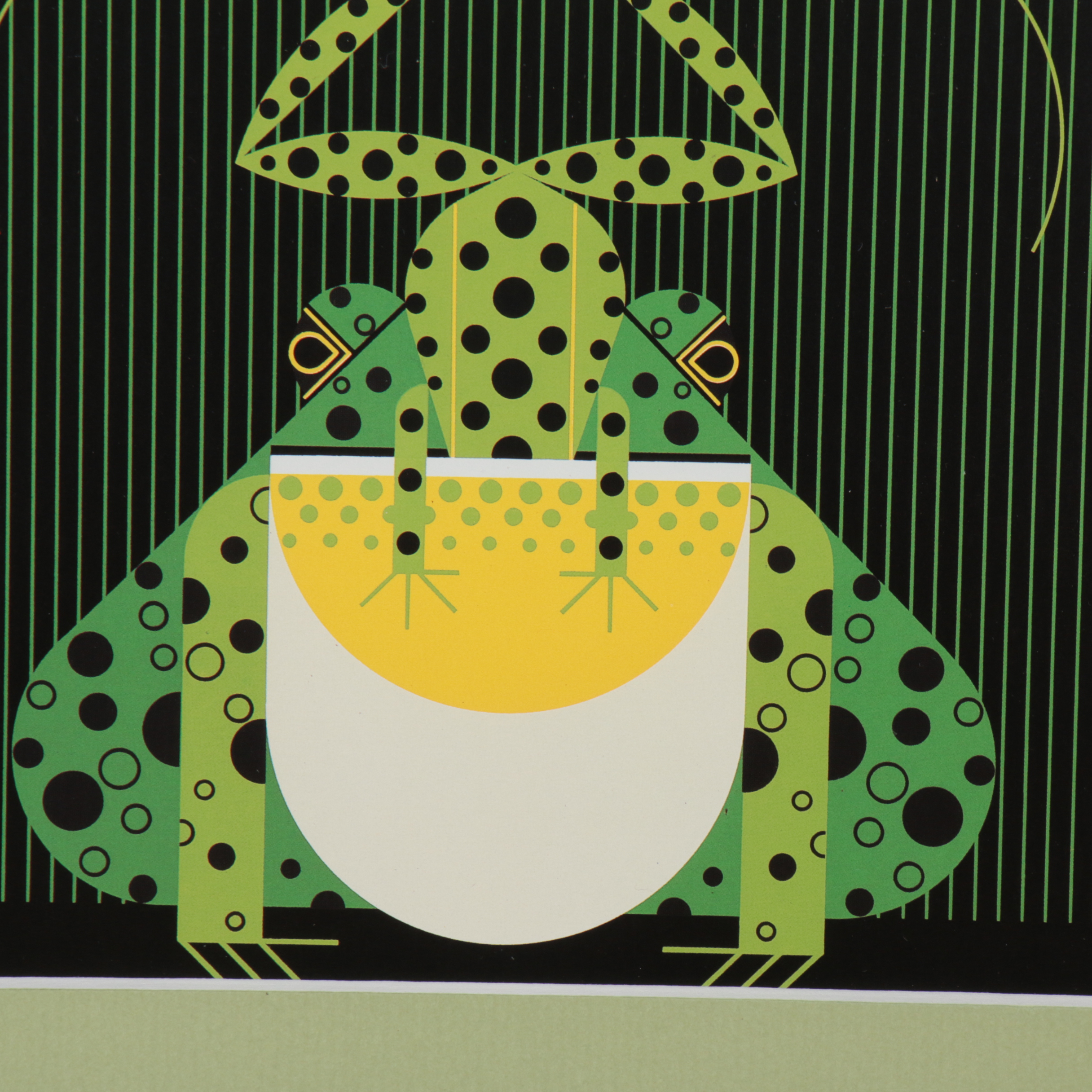 Offset Lithograph After Charley Harper "Frog Eat Frog," 21st Century