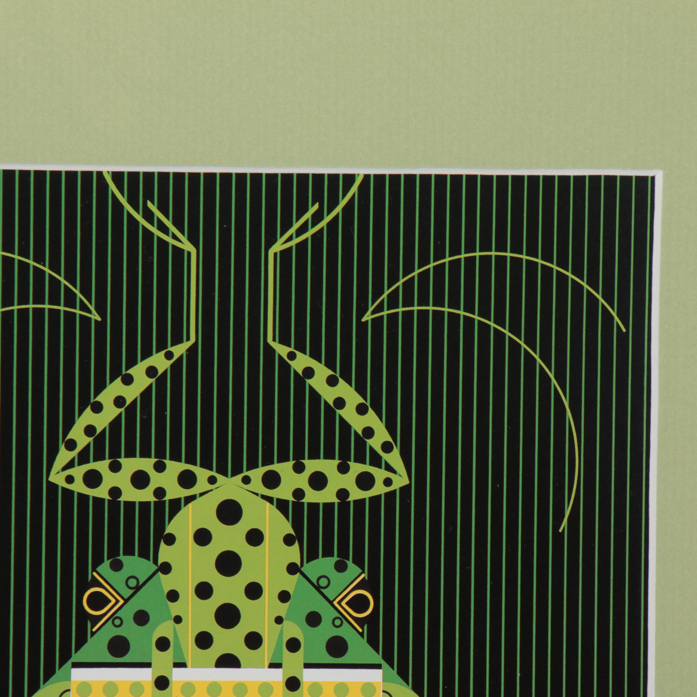 Offset Lithograph After Charley Harper "Frog Eat Frog," 21st Century