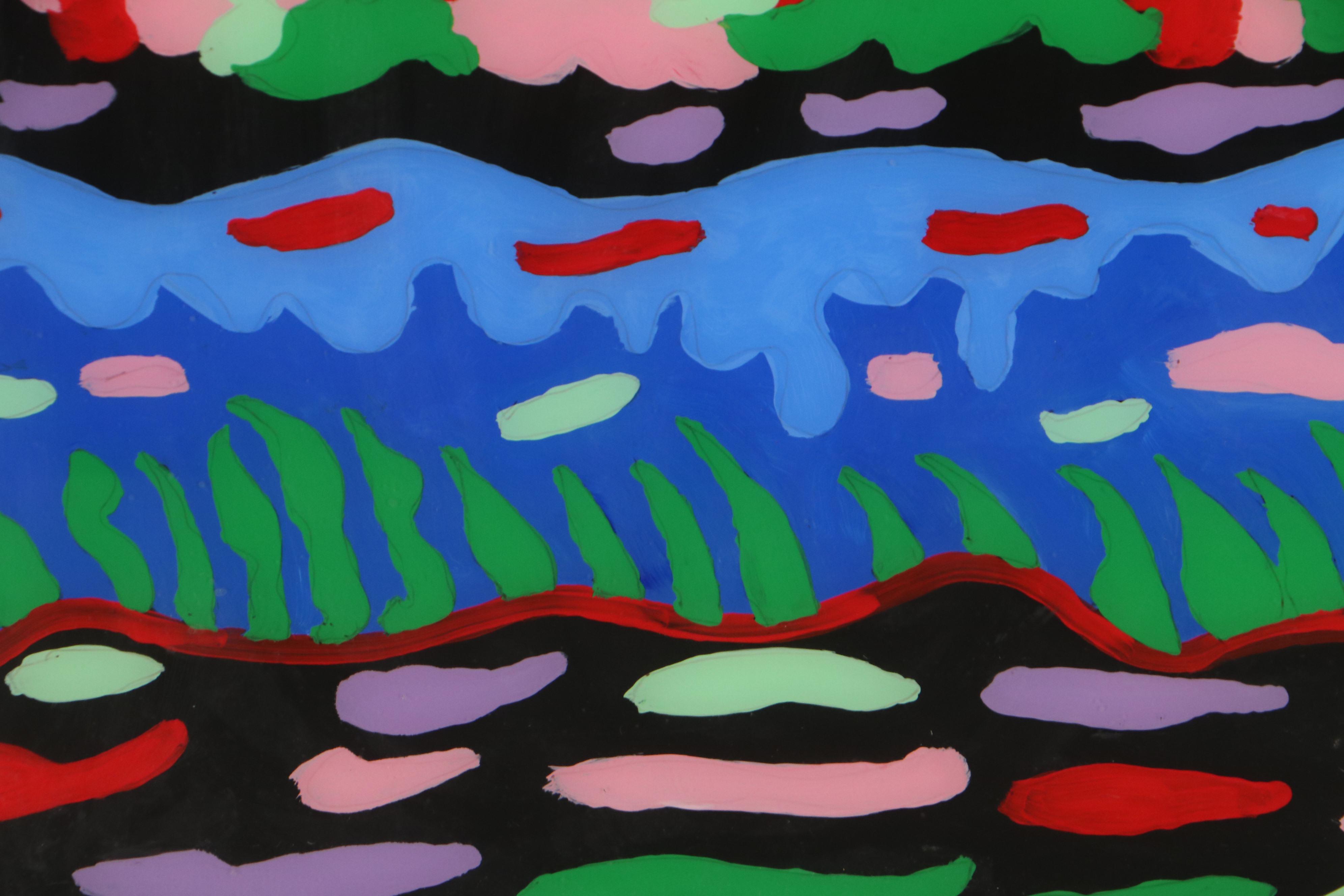 Tony Graff Mixed Media Painting "Psychedelic Church"