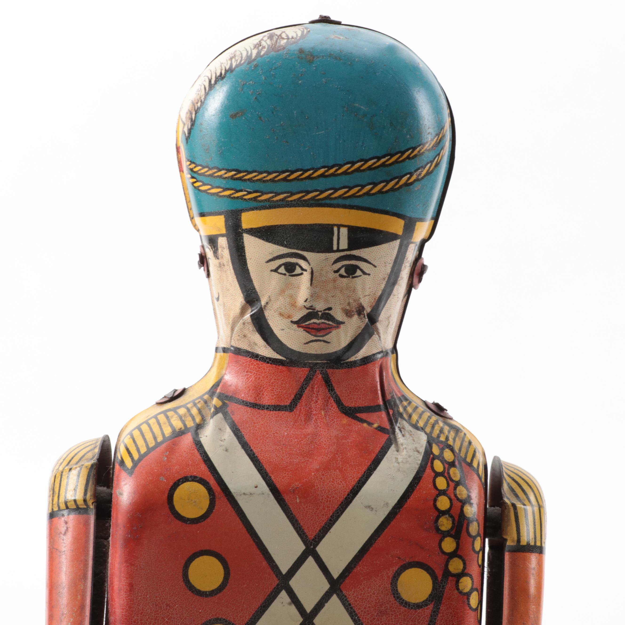 Wolverine Supply "Drum Major" Tin Lithograph Wind-Up Toy, Early to Mid-20th C.