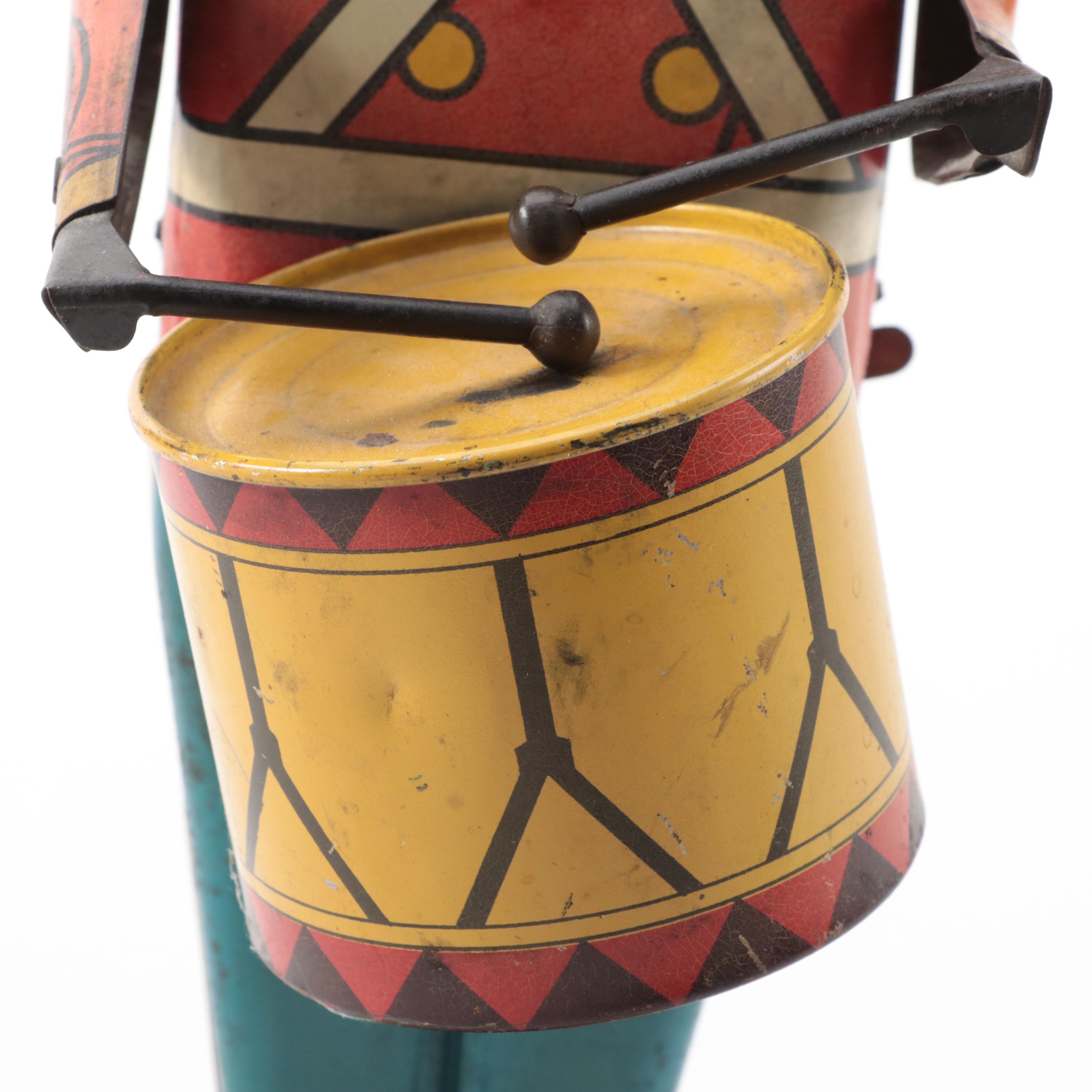 Wolverine Supply "Drum Major" Tin Lithograph Wind-Up Toy, Early to Mid-20th C.