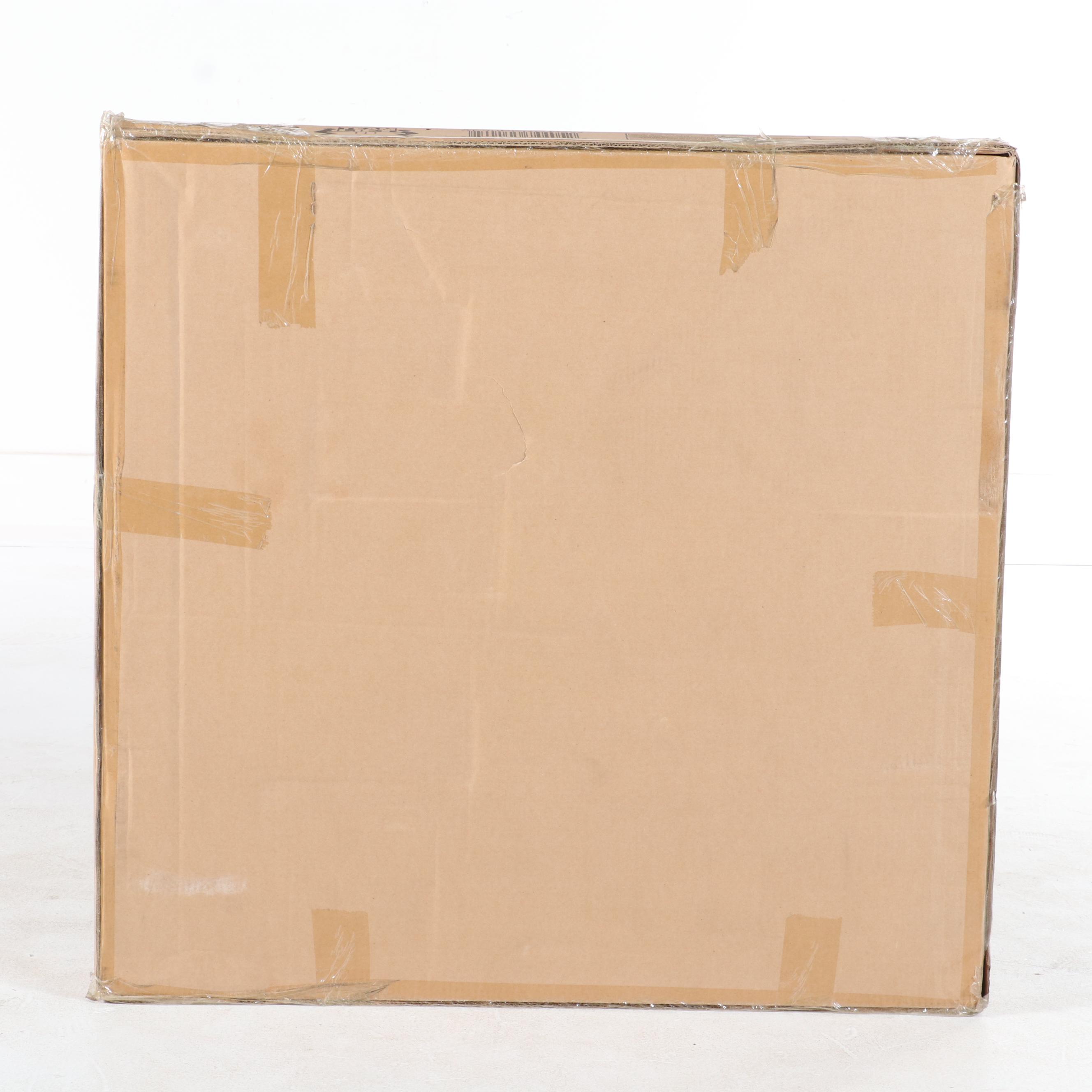 Walker Edison 30" Farmhouse Square Coffee Table in Grey Wash