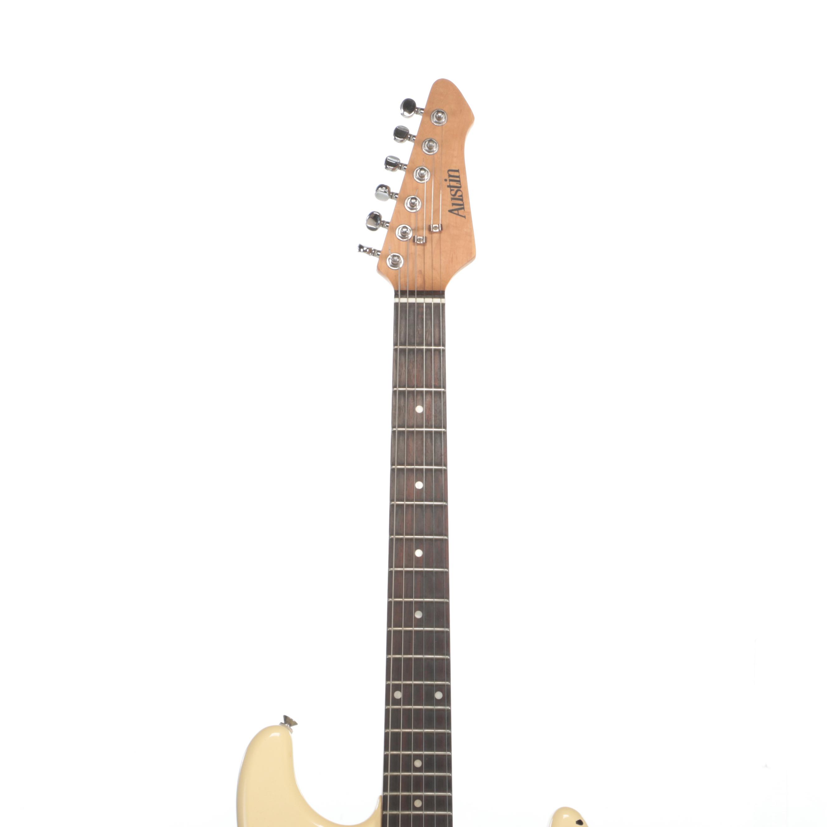 Austin Electric Guitar With Stand