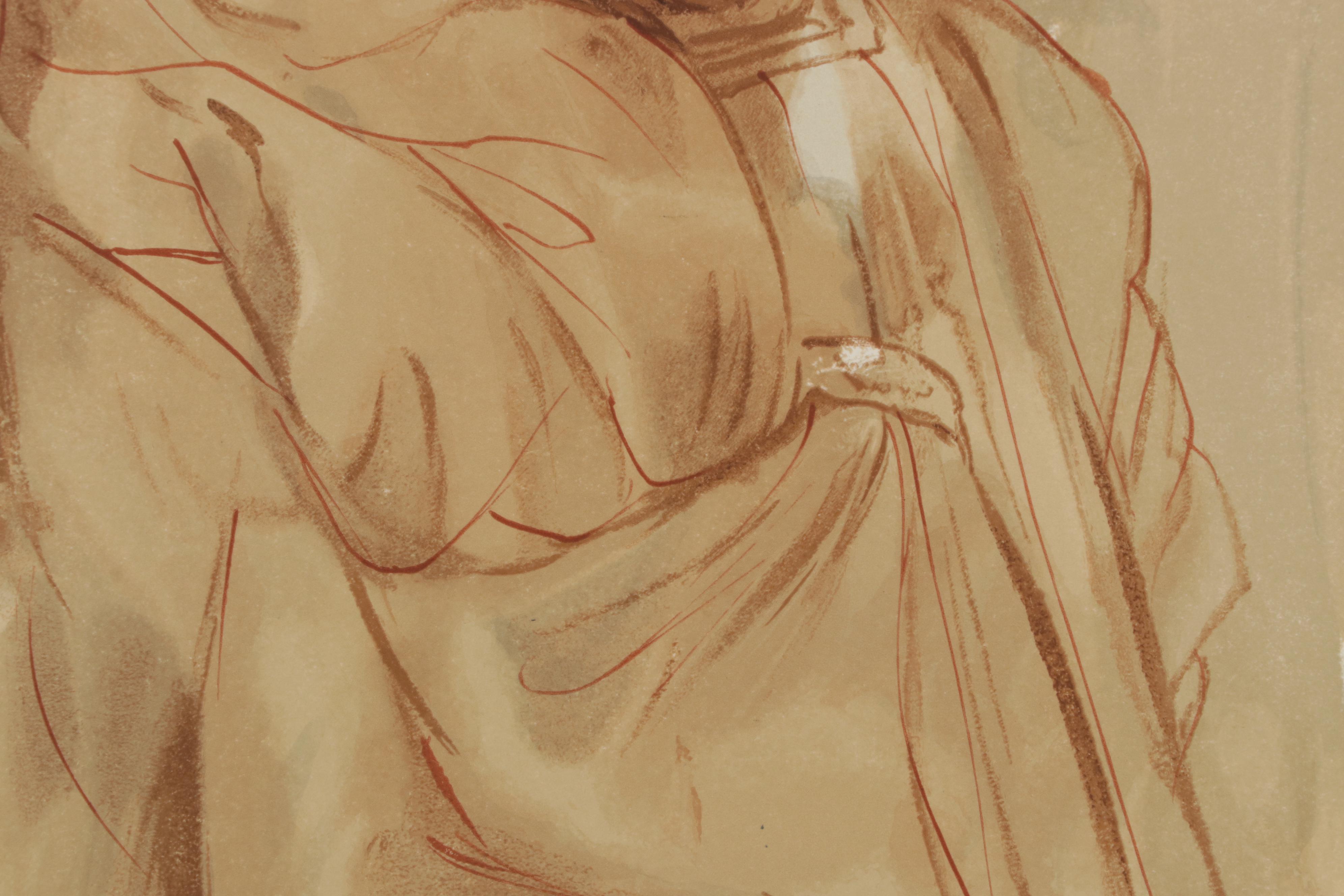 Salvador Dalí Wood Engraving "L'annonce d'un grand événement"