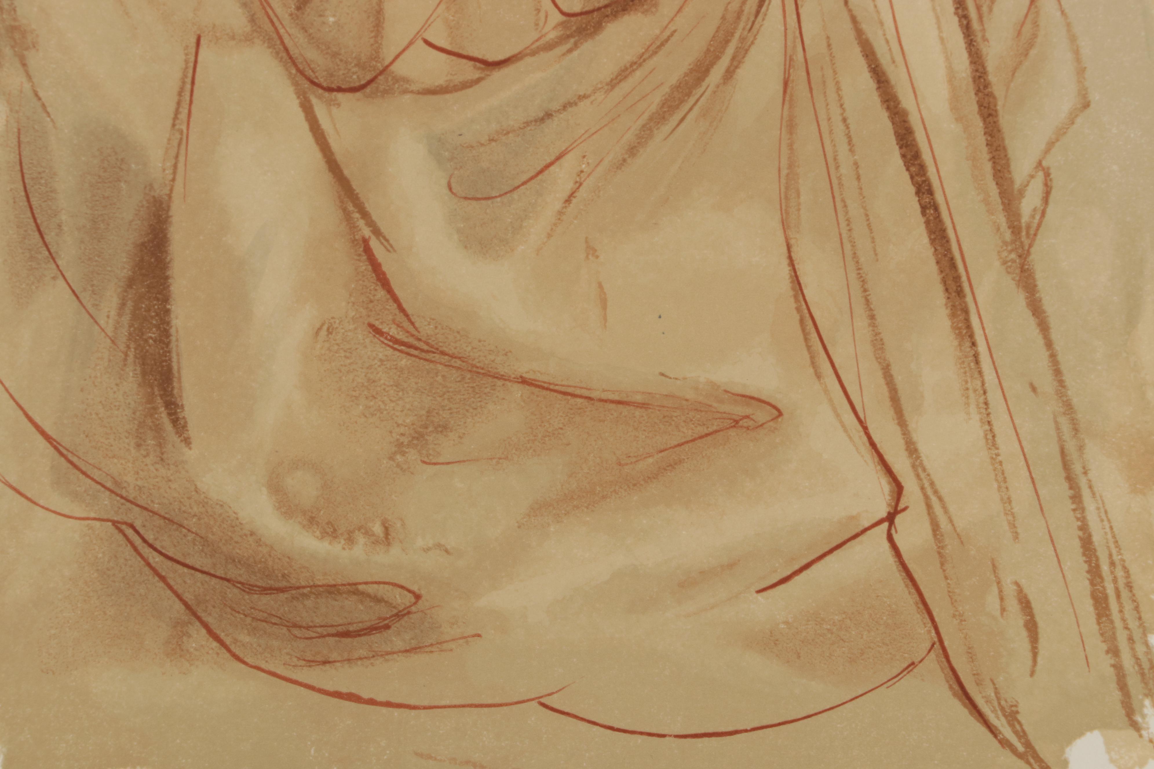 Salvador Dalí Wood Engraving "L'annonce d'un grand événement"