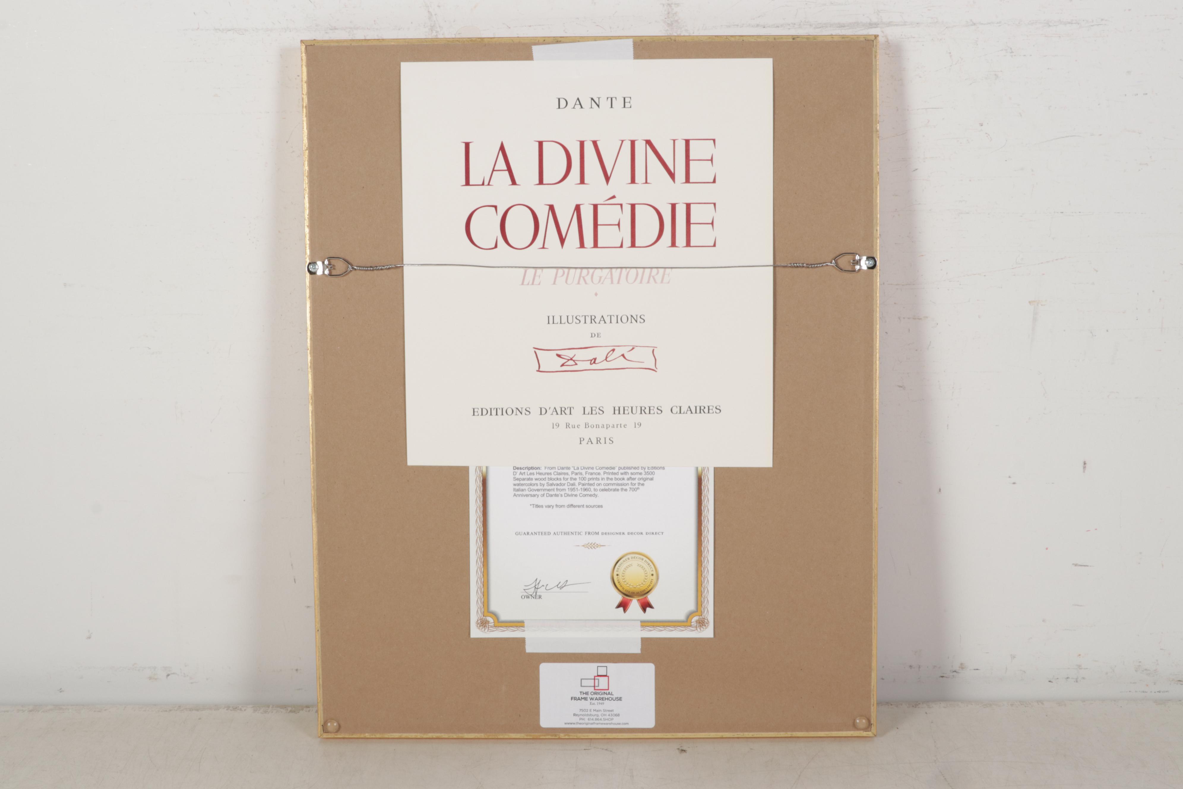 Salvador Dalí Wood Engraving "L'annonce d'un grand événement"