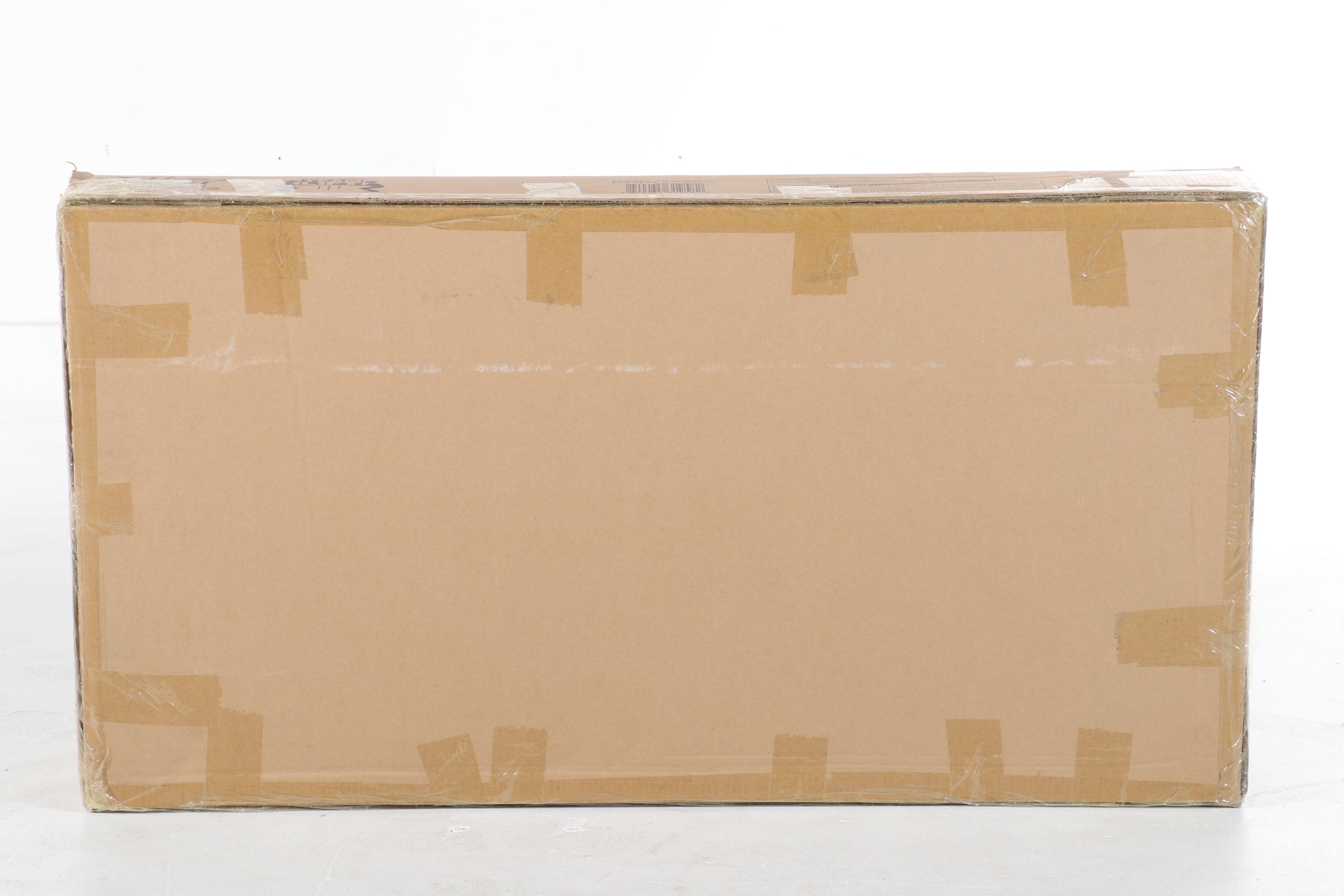 Walker Edison 42" Industrial Secretary Desk with Hutch in Grey Wash