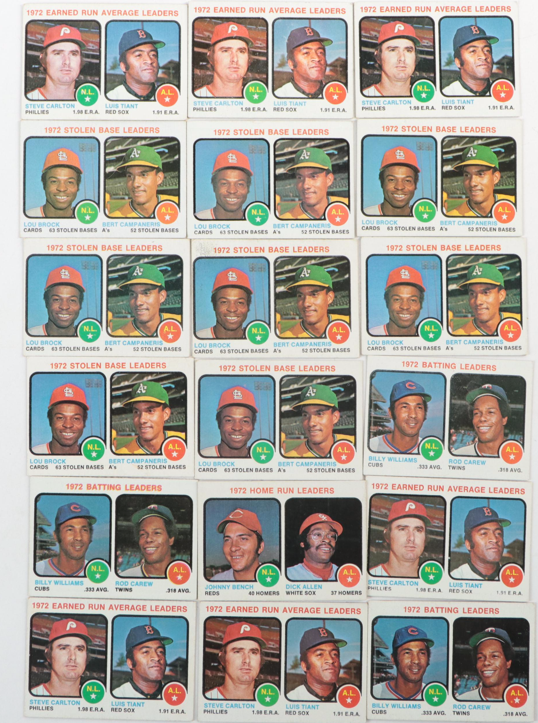 1973 Topps Baseball Cards with Fingers, Carlton, Torre and More