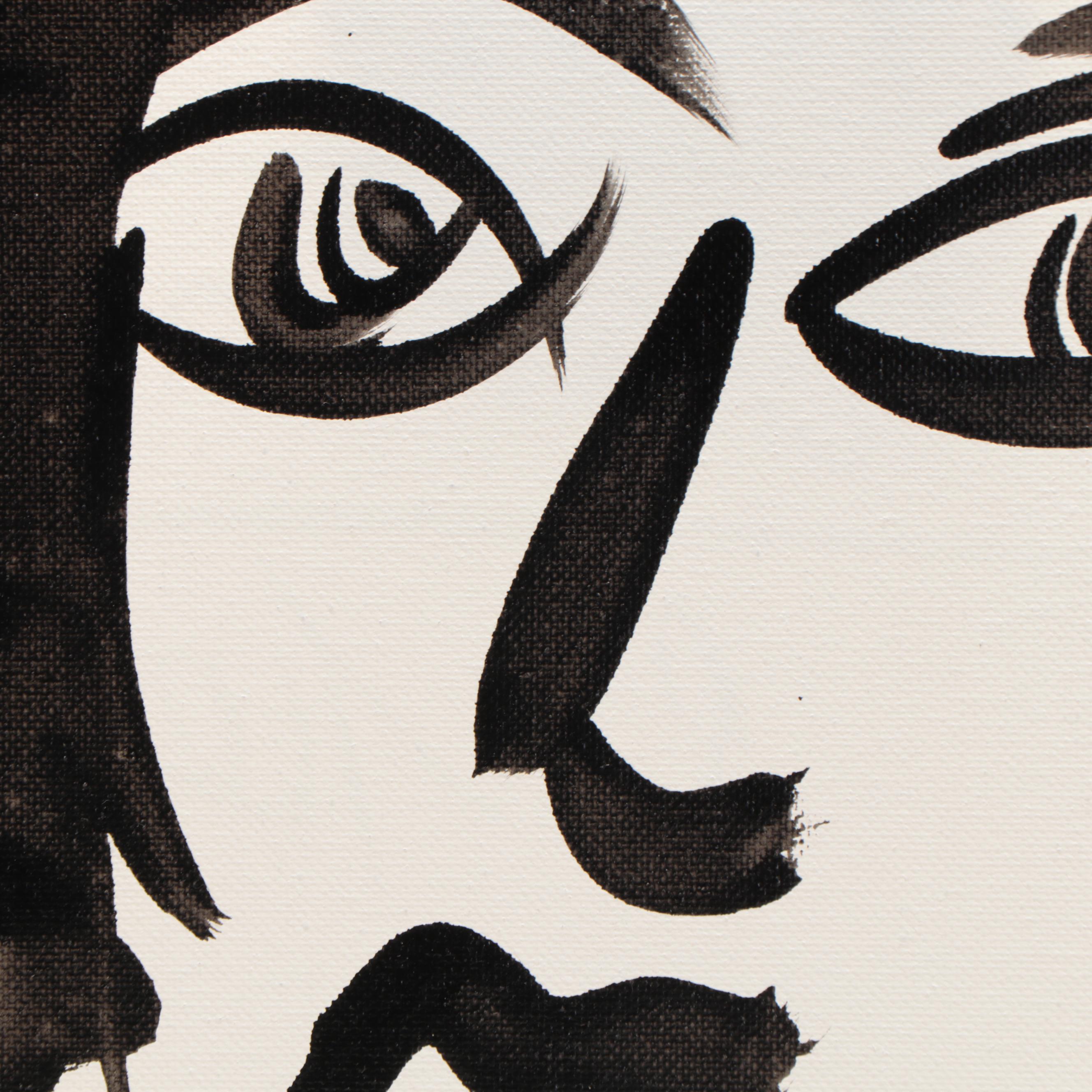 Peter Keil Acrylic Painting "Andy Warhol," 21st Century