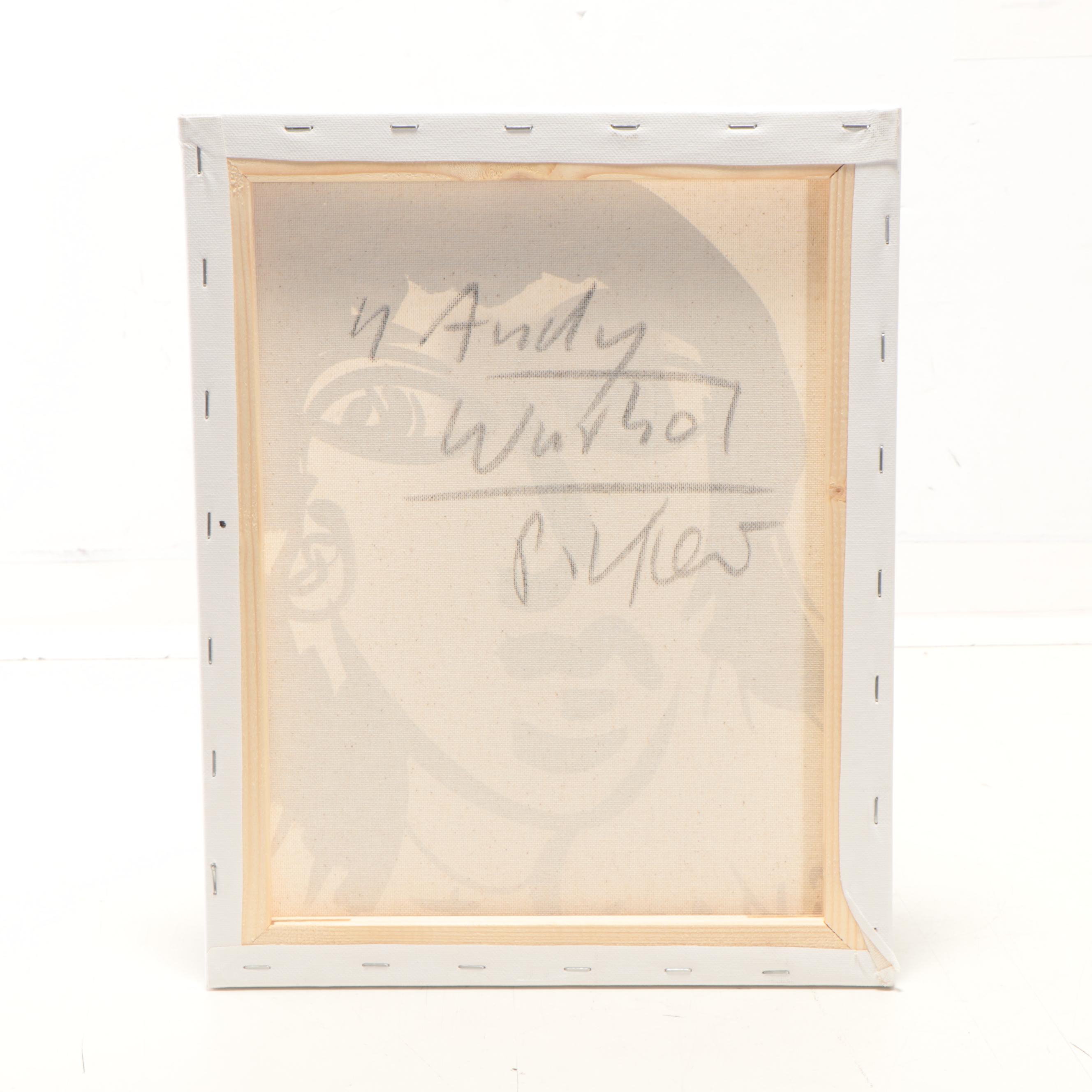 Peter Keil Acrylic Painting "Andy Warhol," 21st Century