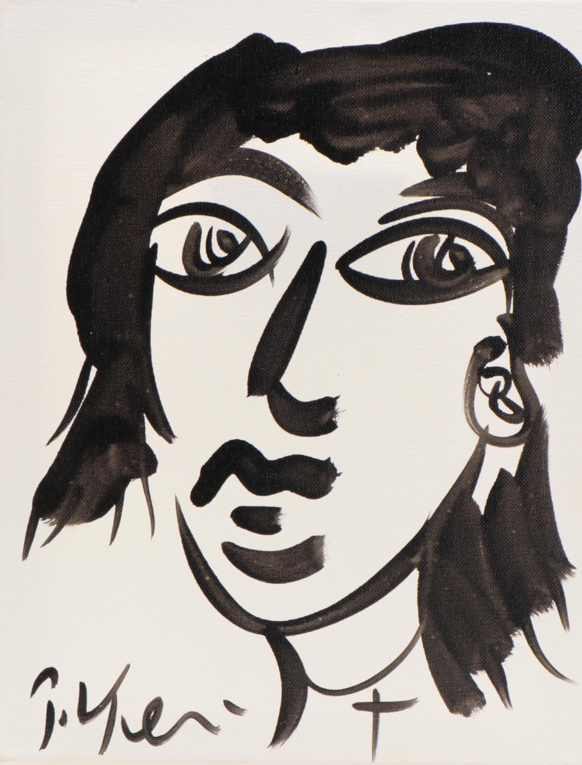 Peter Keil Acrylic Painting "Andy Warhol," 21st Century