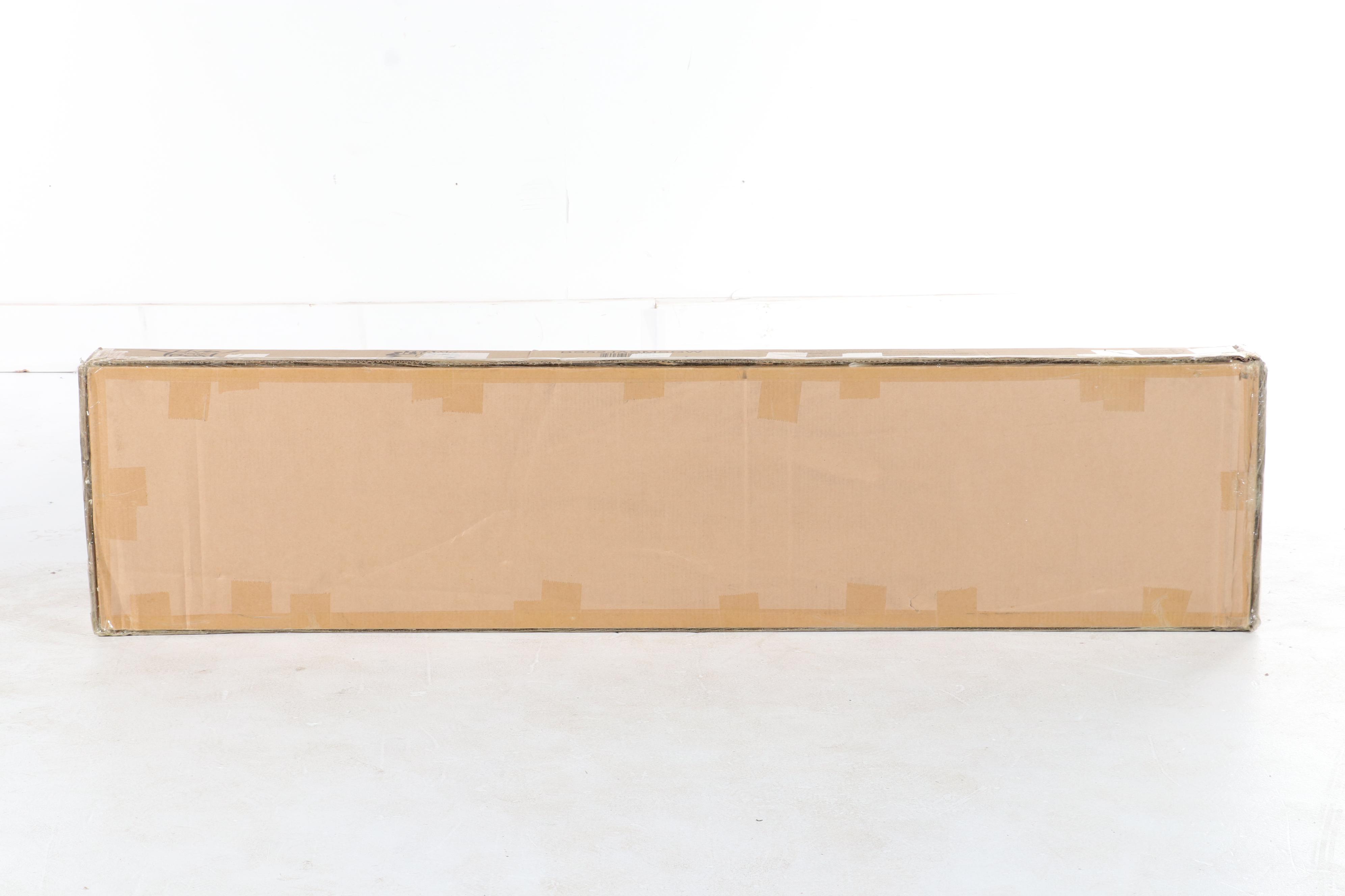 Walker Edison 52" Mesh Side Industrial Bookshelf in Grey Wash