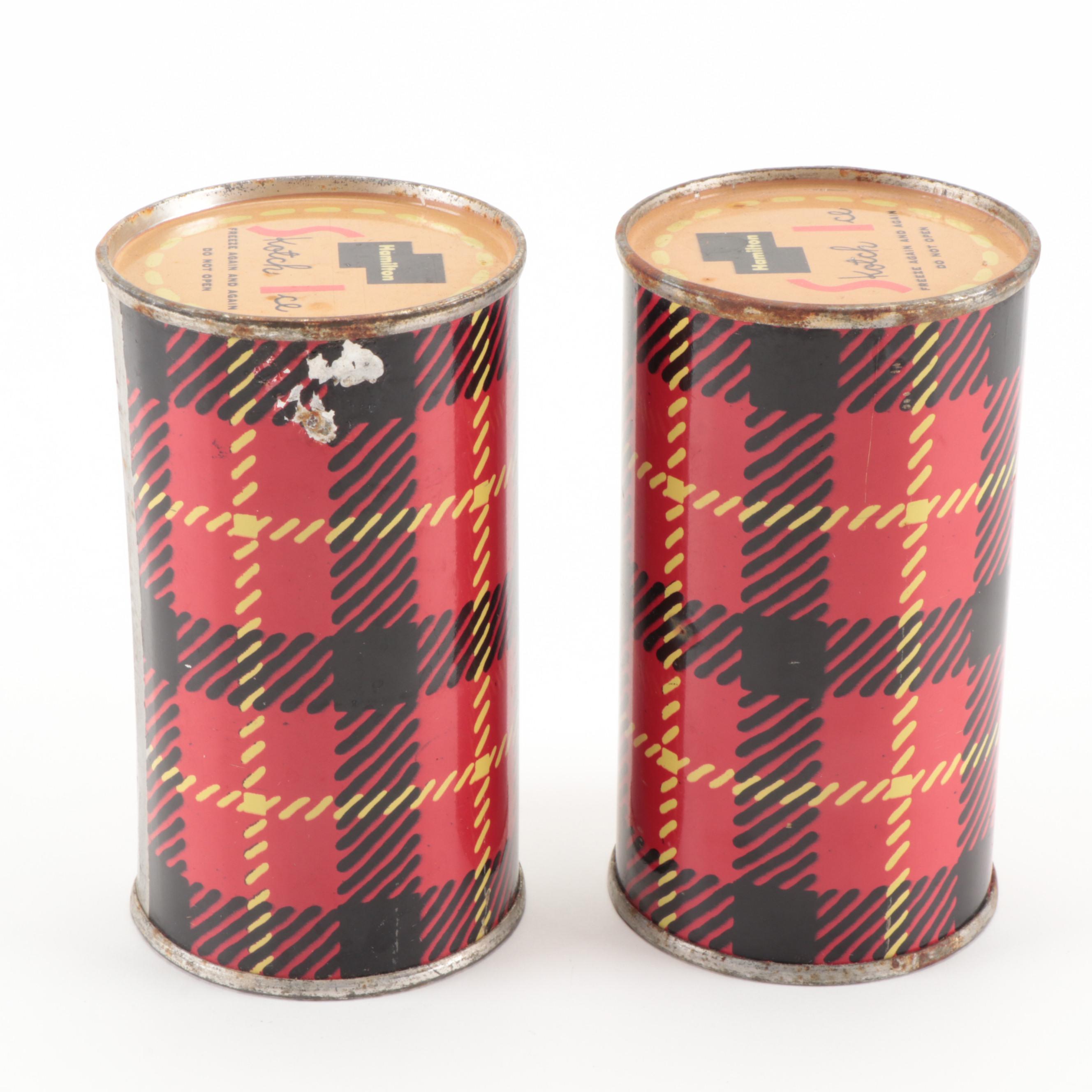 Tartan Picnic Bag With Hamilton "Skotch Ice" Ice Packs and Round Cooler