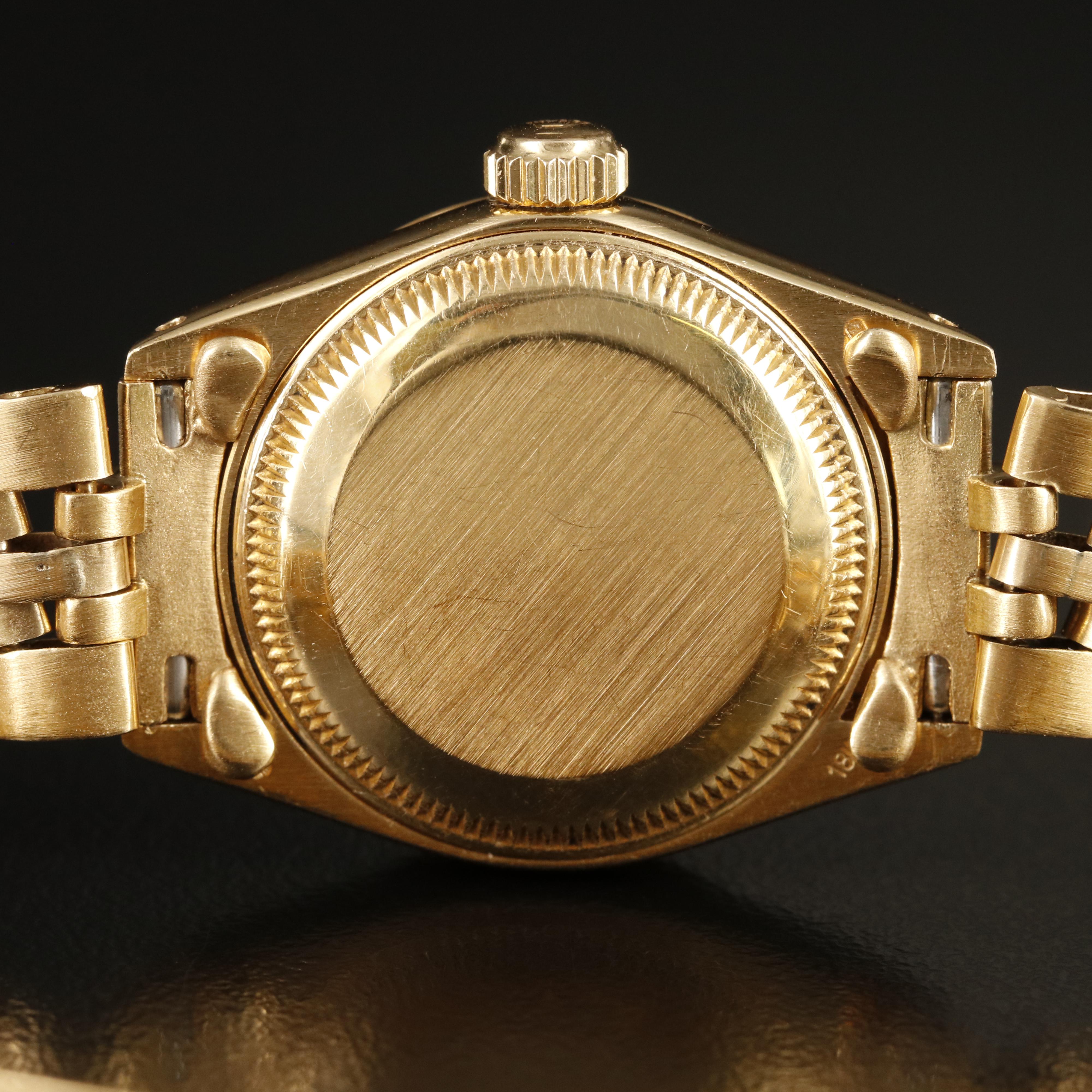 1979 Rolex Datejust 18K Gold Mother-of-Pearl and Diamond Dial Watch