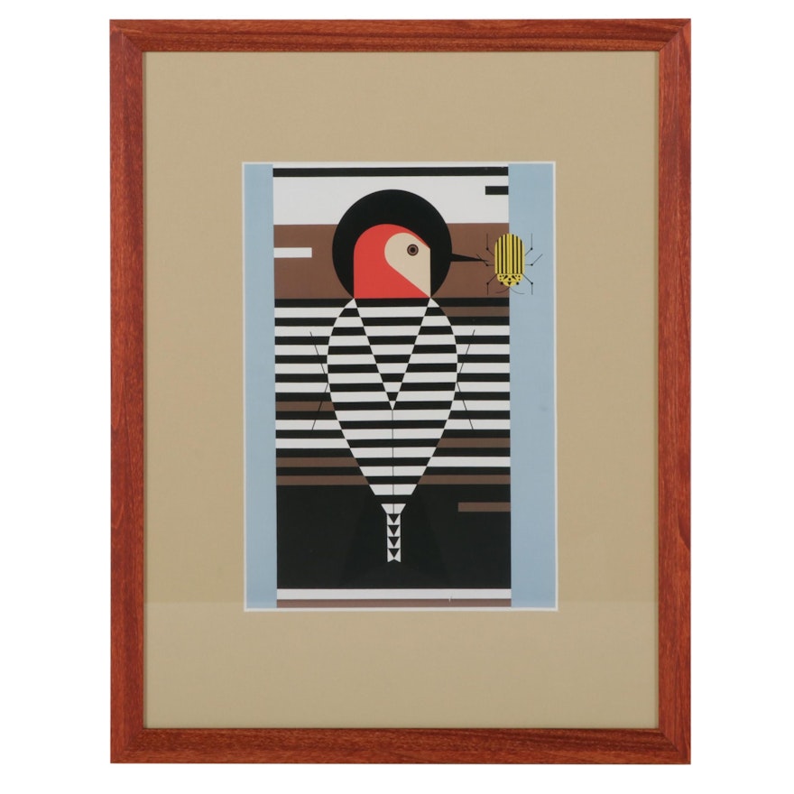 Offset Lithograph After Charley Harper "Baffling Belly," 21st Century