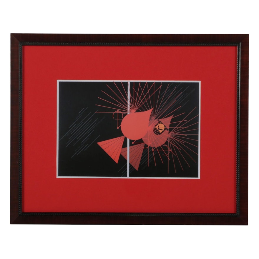 Offset Lithograph After Charley Harper "Seeing Red," 21st Century