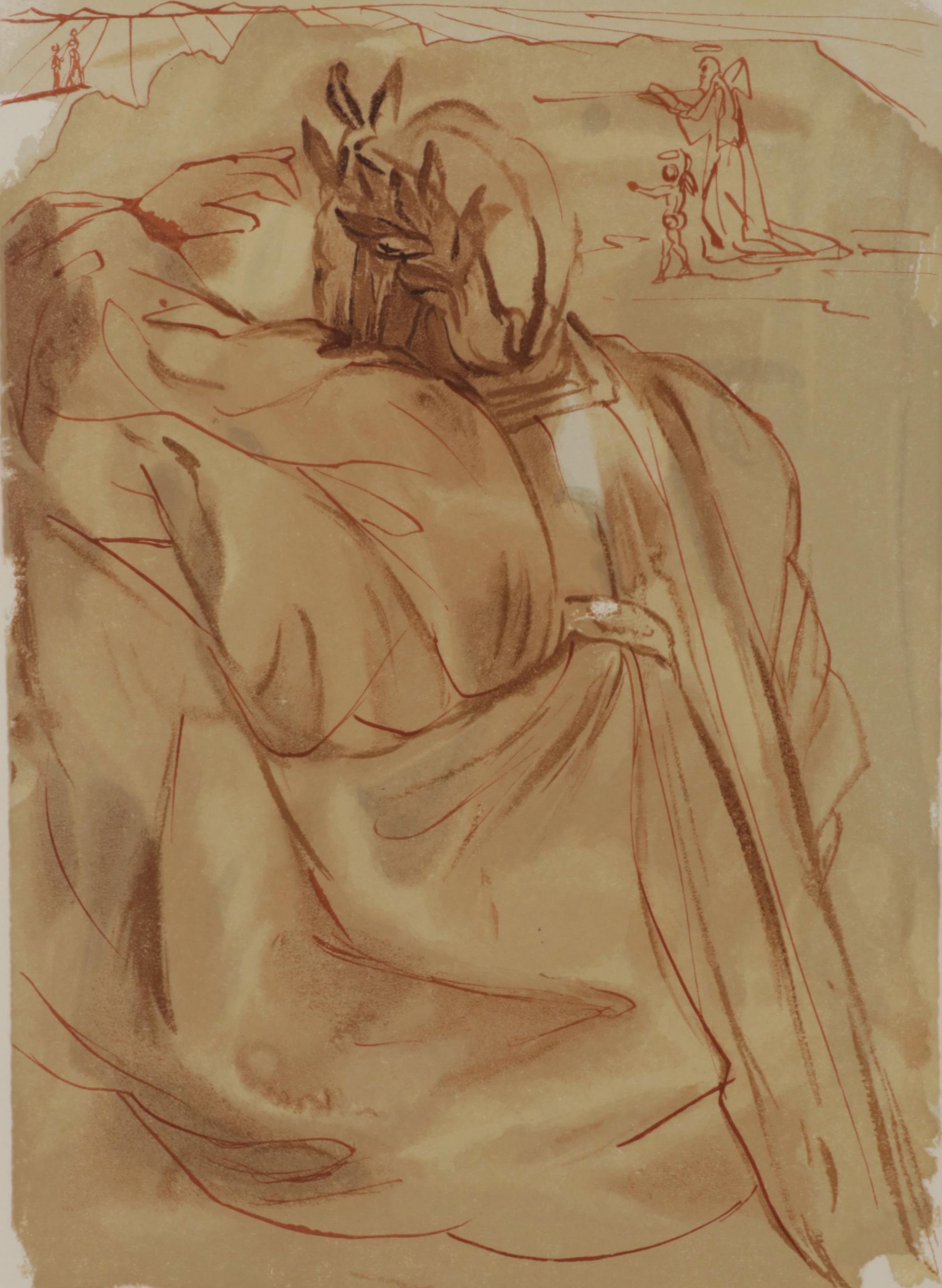 Salvador Dalí Wood Engraving "L'annonce d'un grand événement"