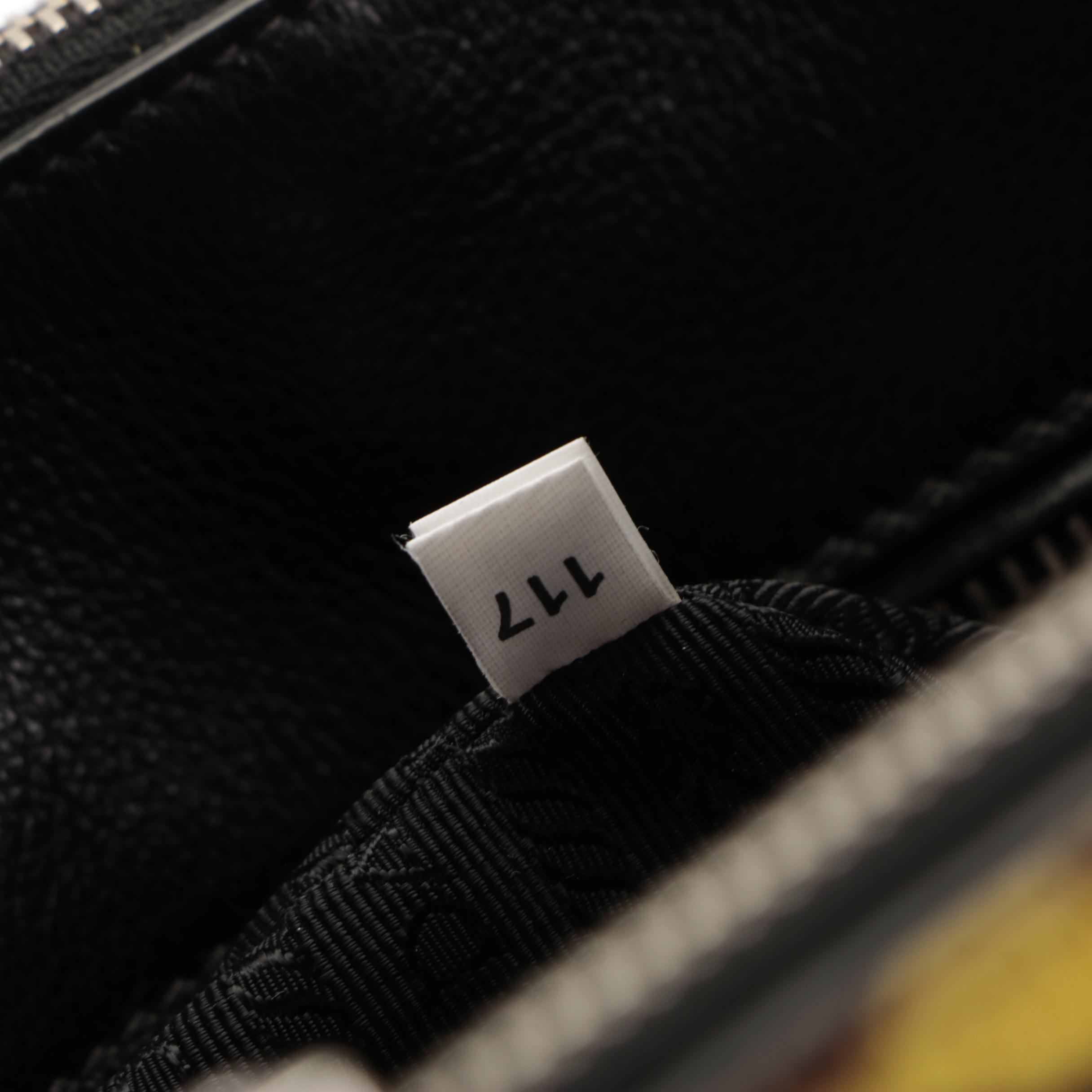 Prada Small Twin-Pocket Tote in Printed Calfhair and Suede with Detachable Strap