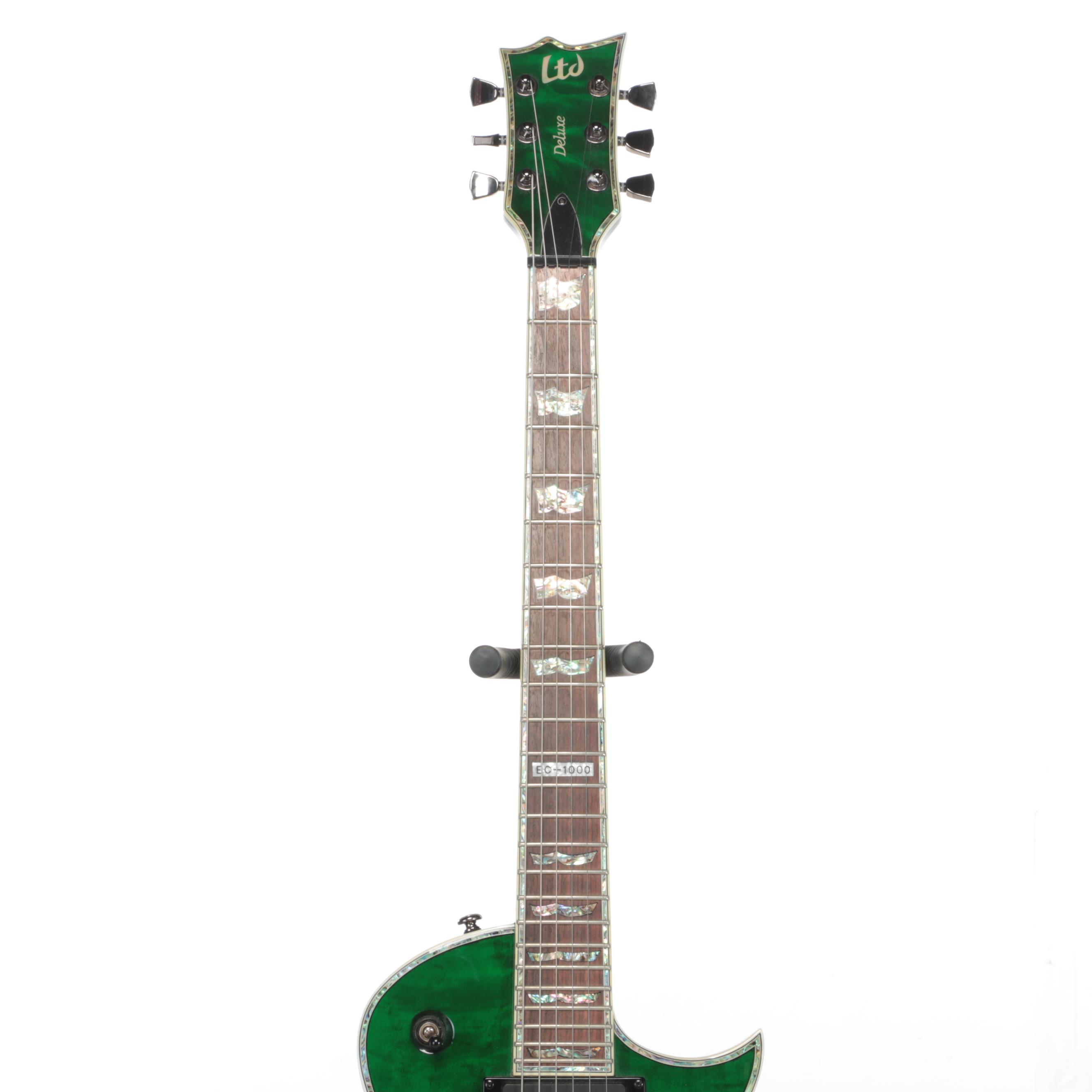 ESP LTD Deluxe EC-1000 Six String Electric Guitar with Soft Shell Case