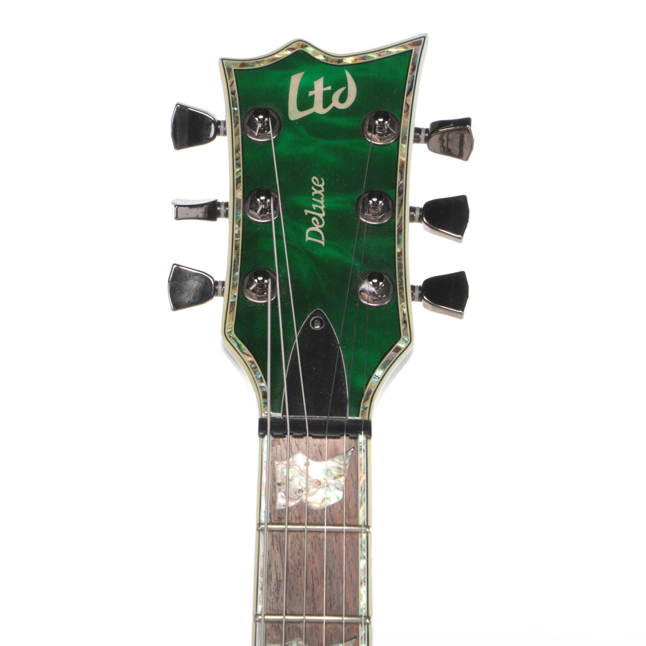 ESP LTD Deluxe EC-1000 Six String Electric Guitar with Soft Shell Case