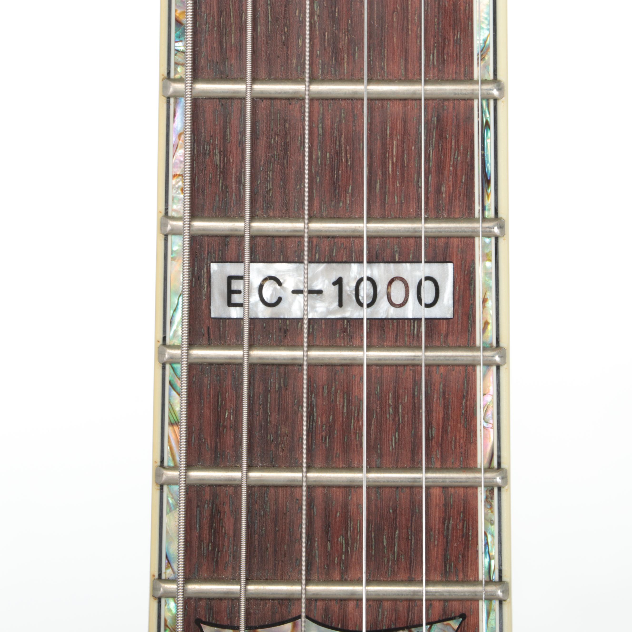 ESP LTD Deluxe EC-1000 Six String Electric Guitar with Soft Shell Case