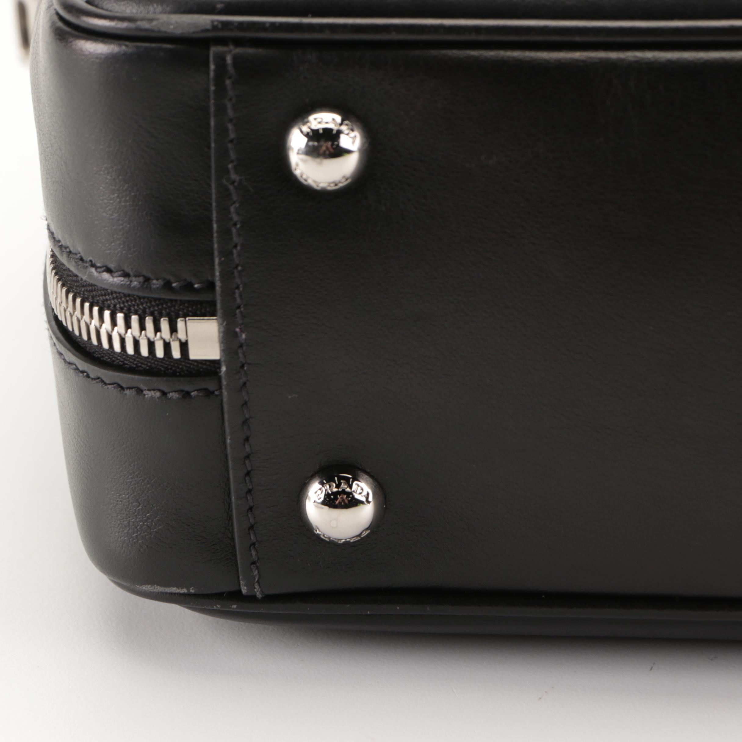 Prada Elektra Racing Large Bauletto Bag in Printed Leather with Shoulder Strap