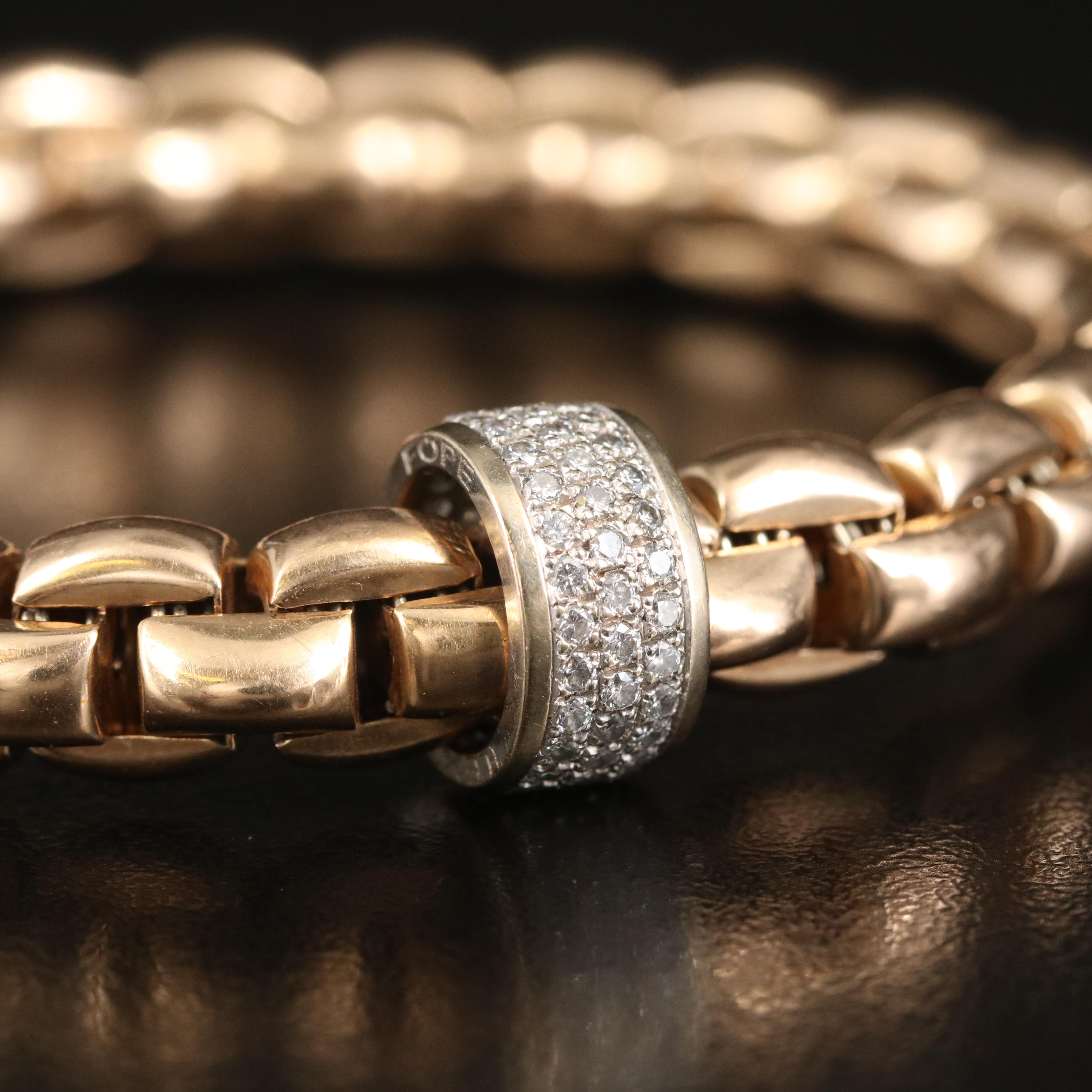 Fope "Flex It EKA" 18K 0.63 CTW Diamond Bracelet