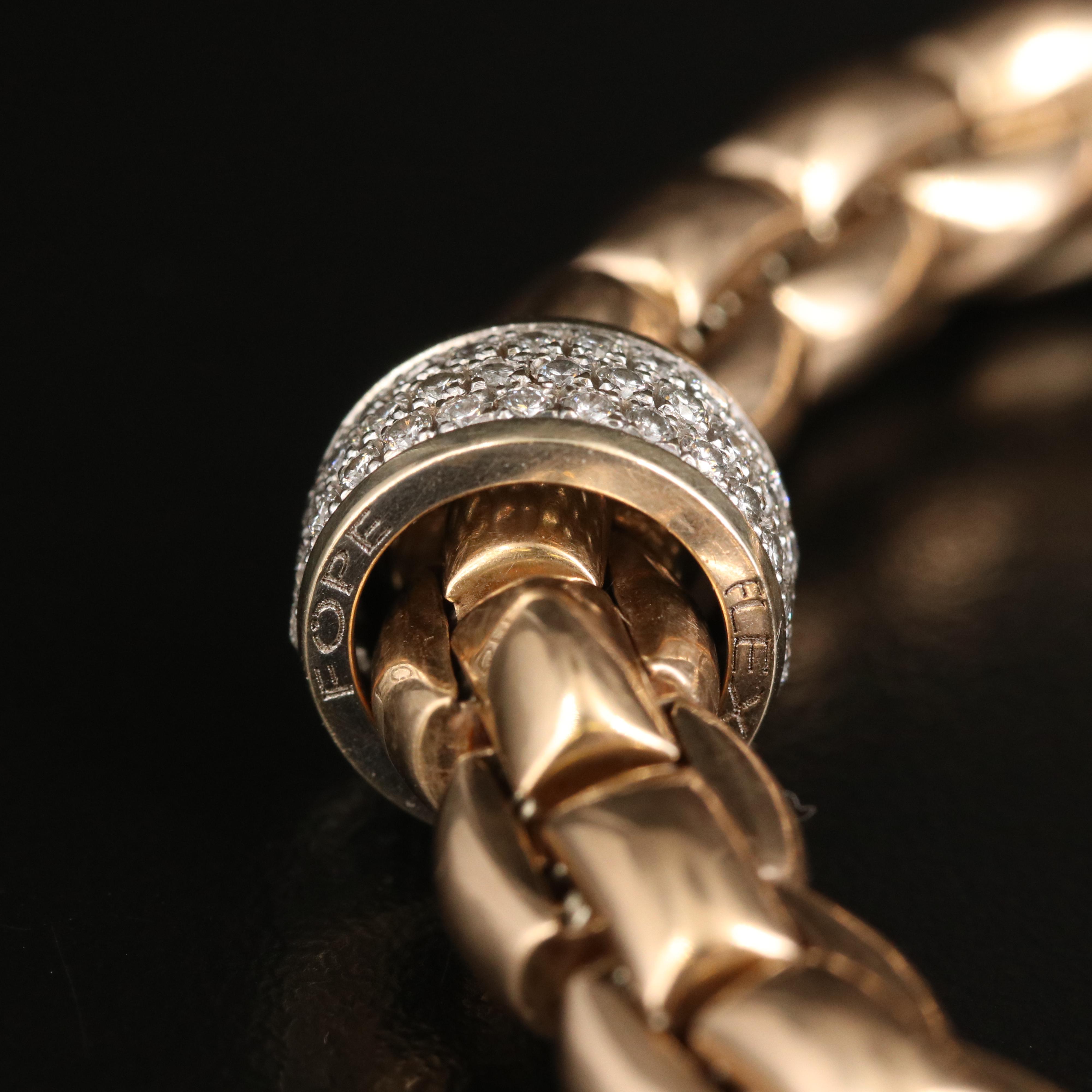 Fope "Flex It EKA" 18K 0.63 CTW Diamond Bracelet