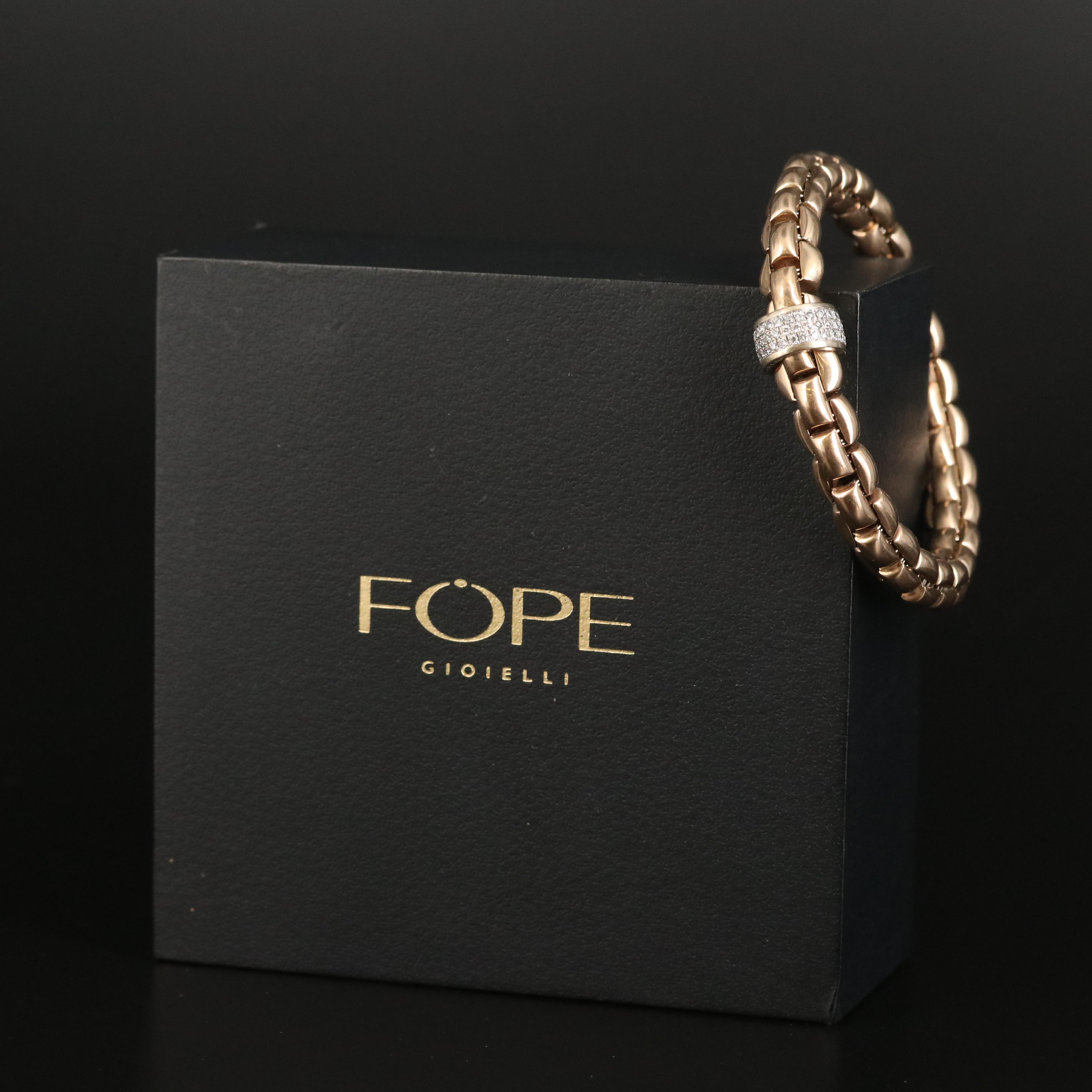 Fope "Flex It EKA" 18K 0.63 CTW Diamond Bracelet